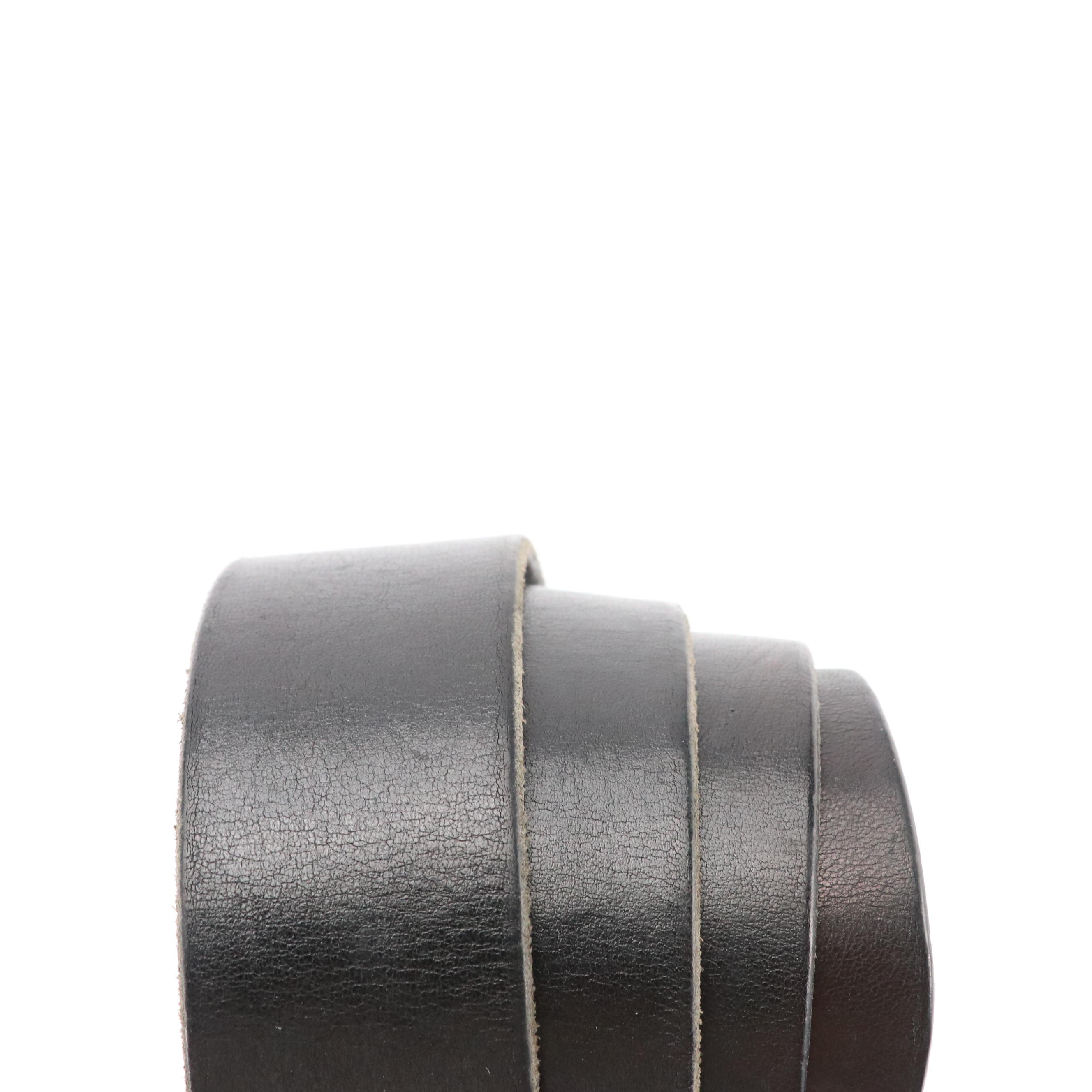 Gucci Snake Buckle Belt in Black Leather