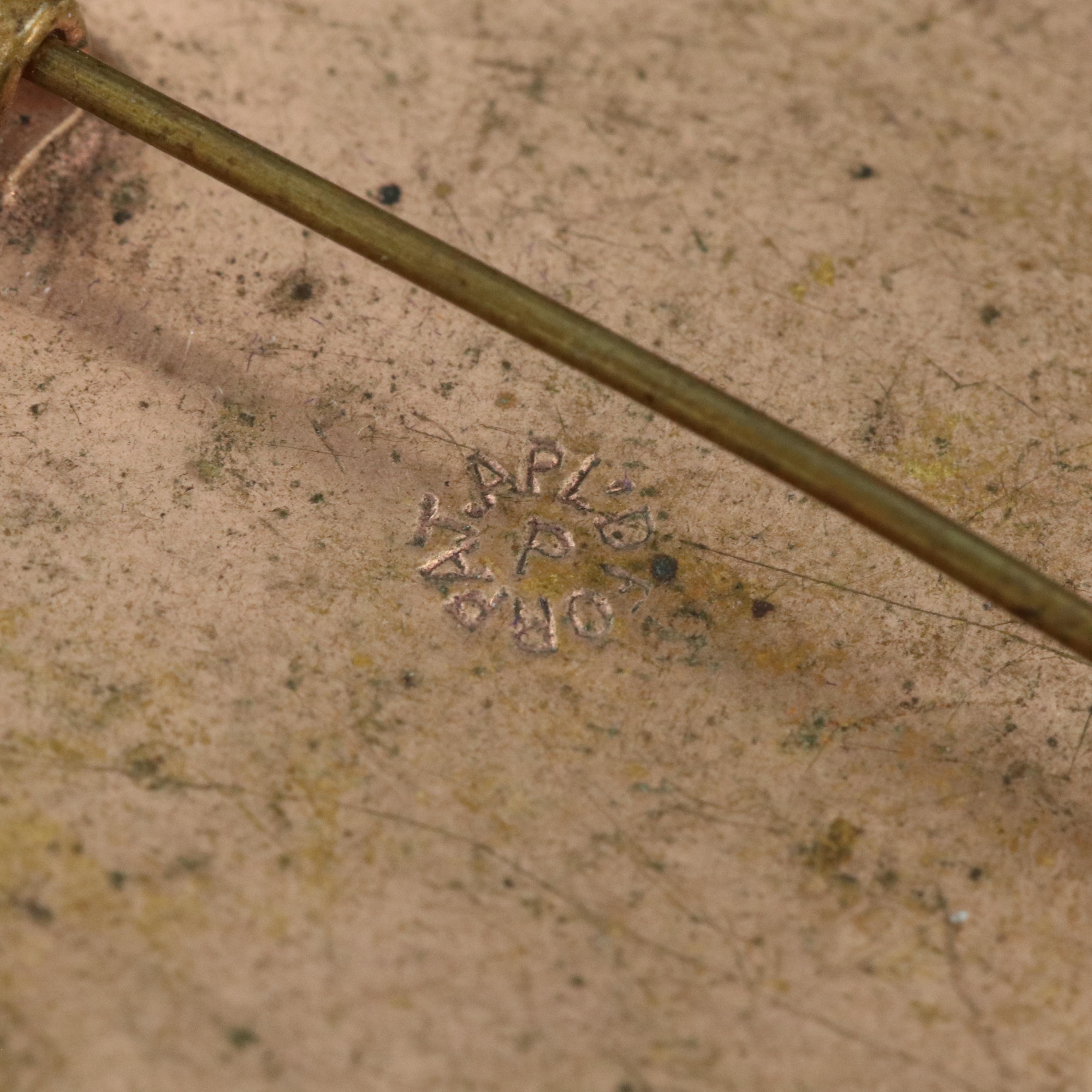 Antique Portrait Brooch with Box