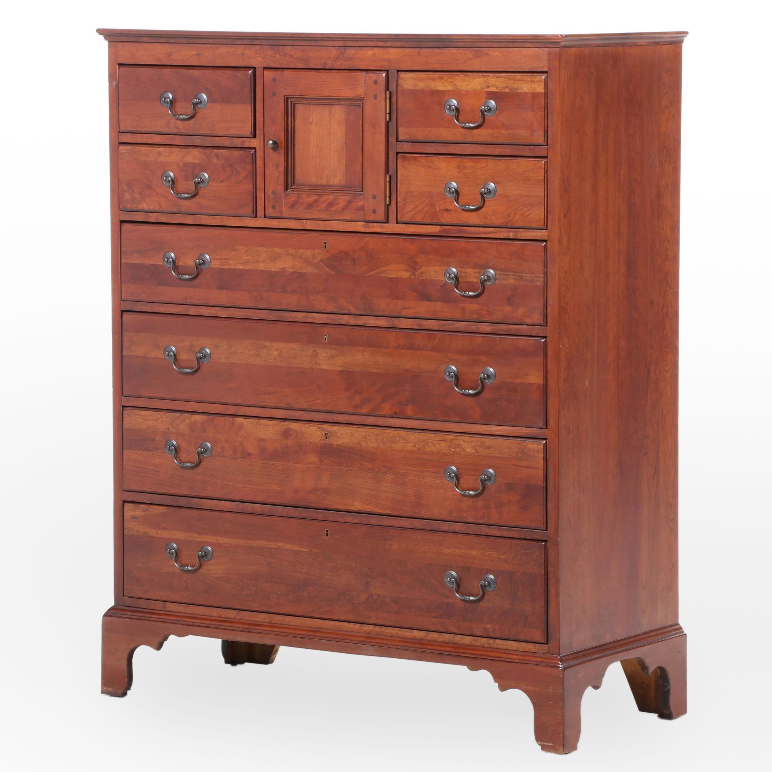 Bob Timberlake for Lexington Chippendale Style Cherrywood Eight-Drawer Chest