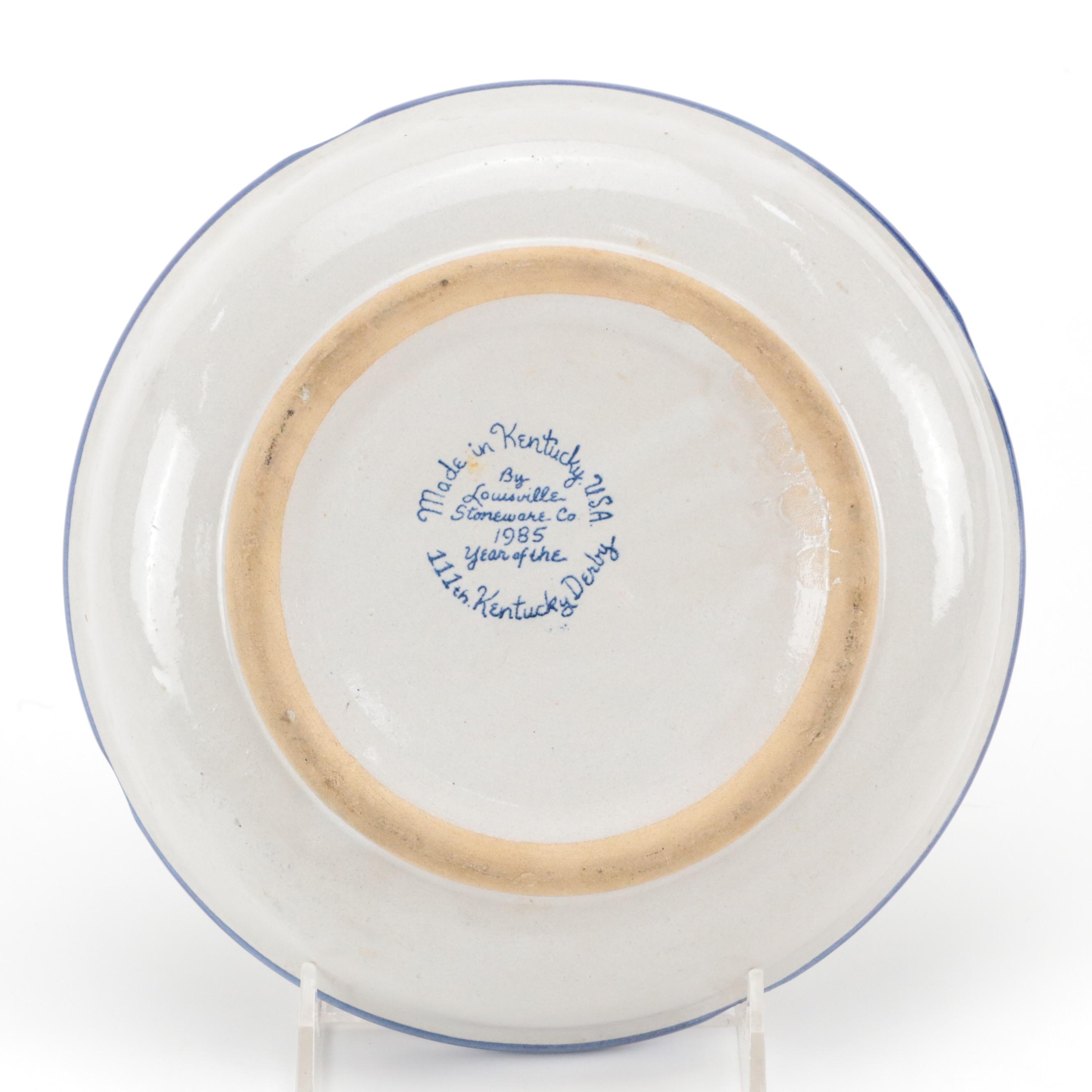 Louisville Stoneware Co. "Kentucky Derby" Ceramic Mugs and Table Accessories