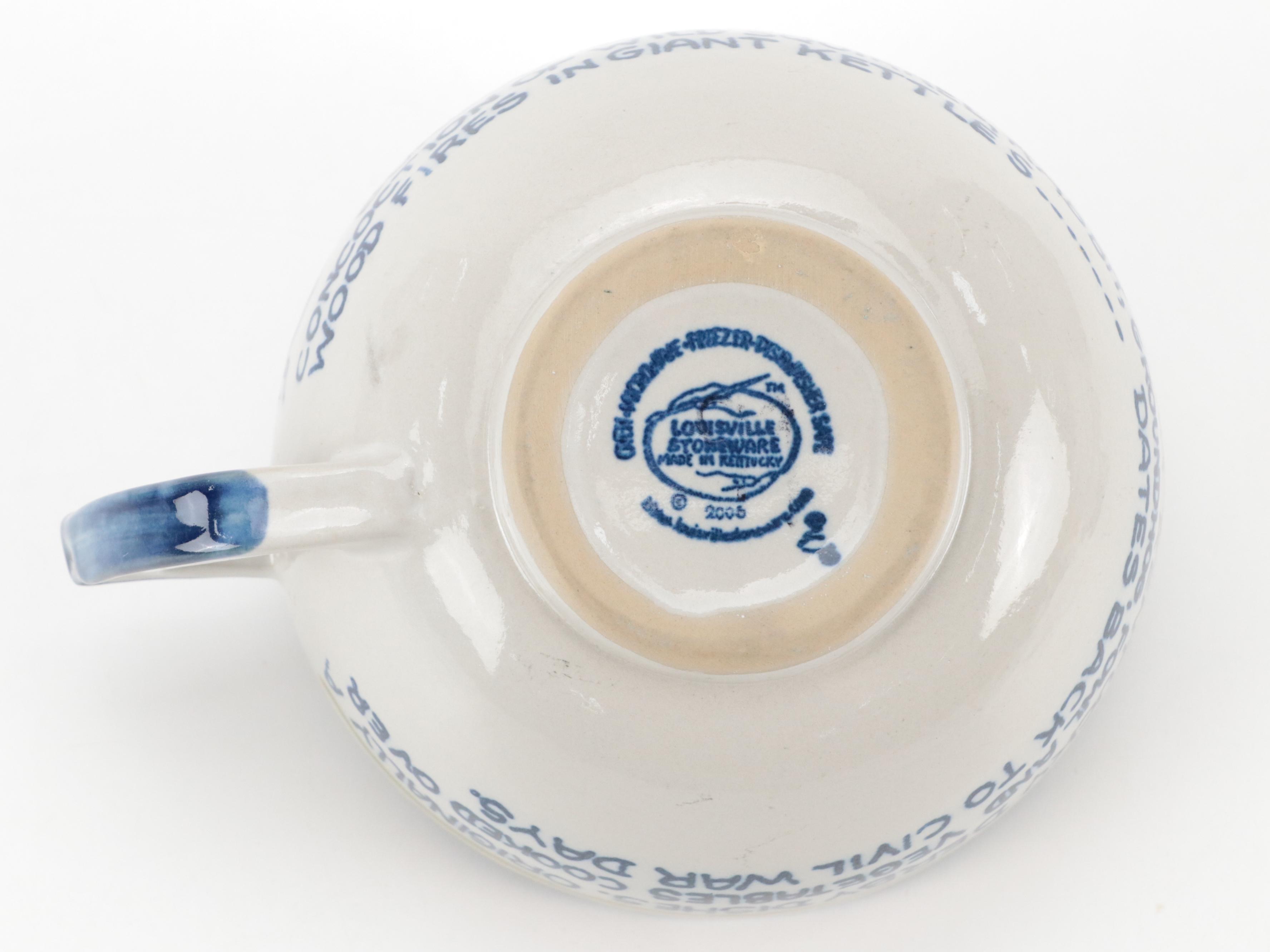 Louisville Stoneware Co. "Kentucky Derby" Ceramic Mugs and Table Accessories