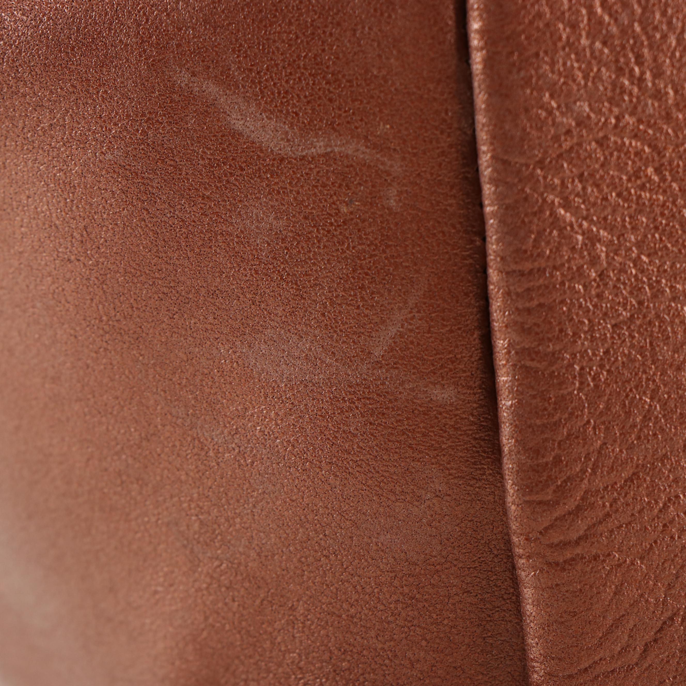 Valentino Garavani Brown Leather Drawstring Backpack