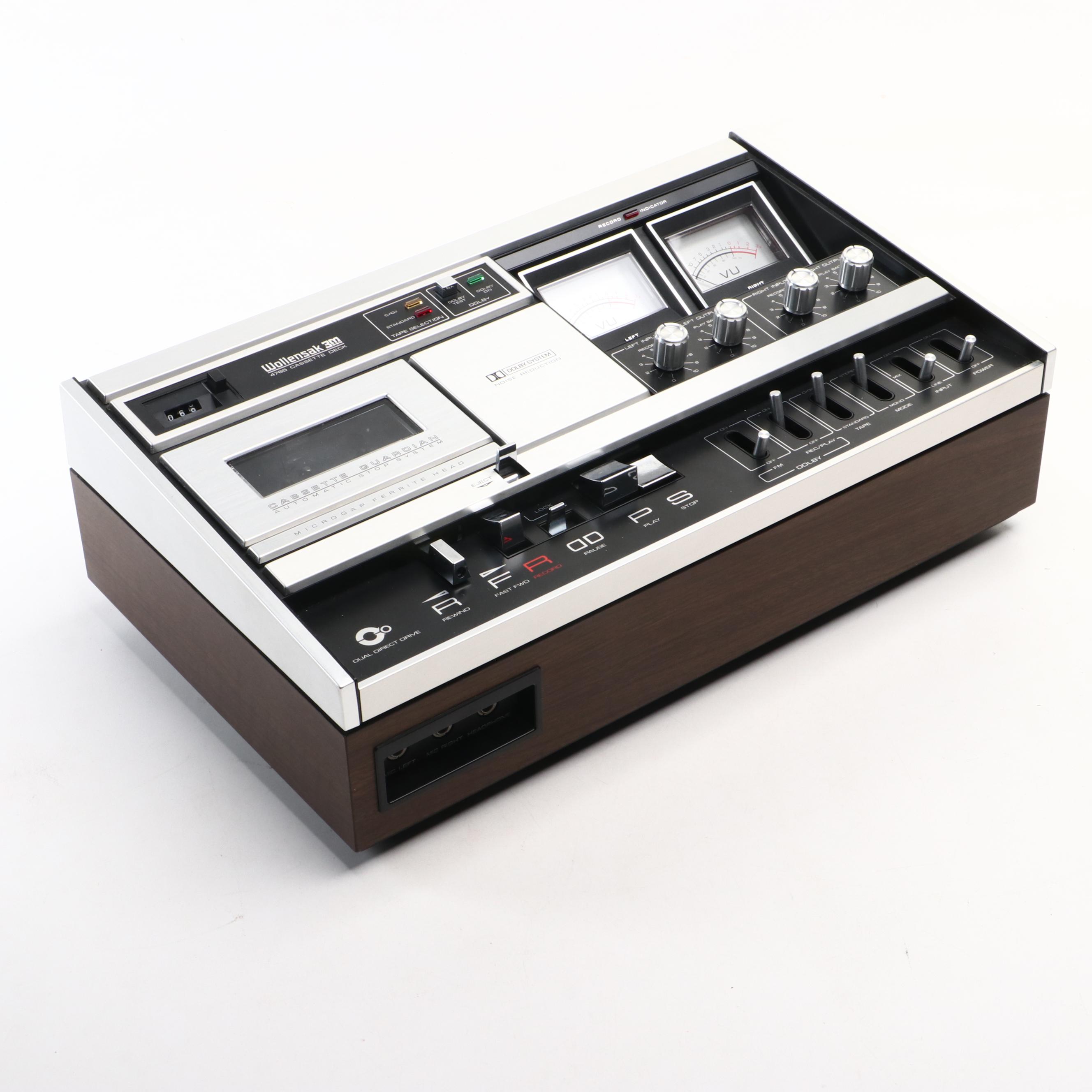 Wollensak 3M 4765 Cassette Deck, 1973