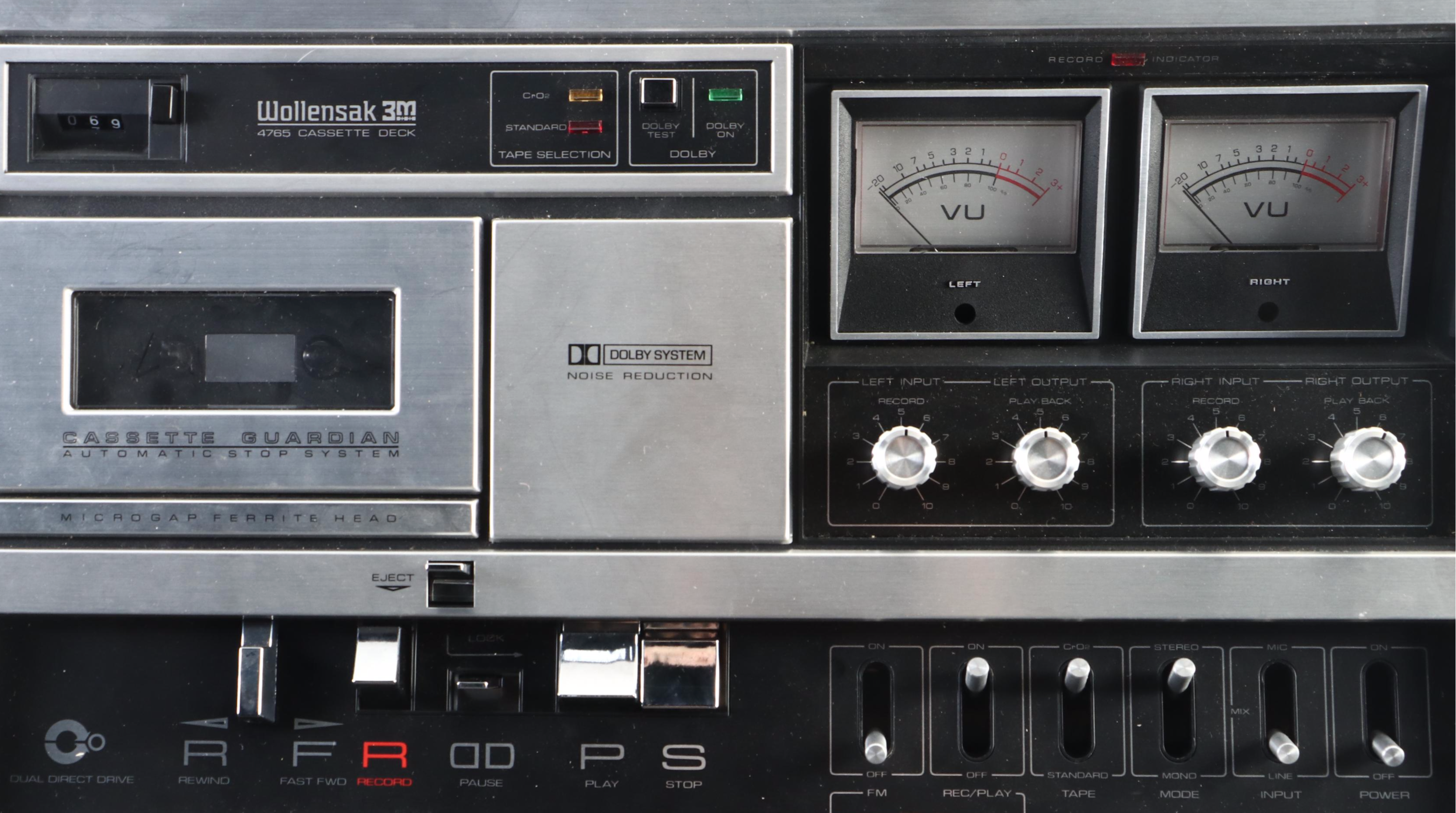 Wollensak 3M 4765 Cassette Deck, 1973