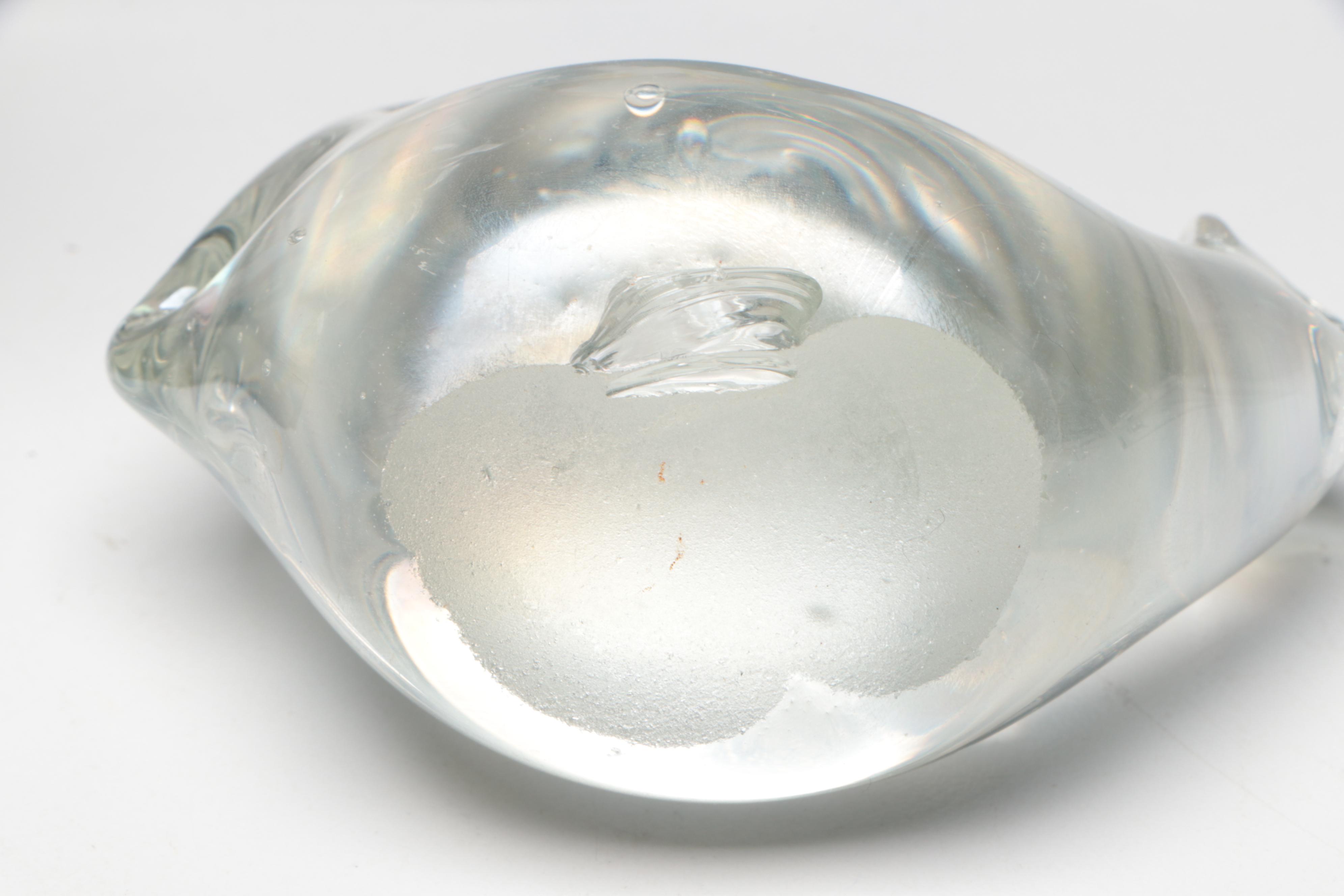 Blown Glass Angel Paperweight and More Glass Animal Paperweights