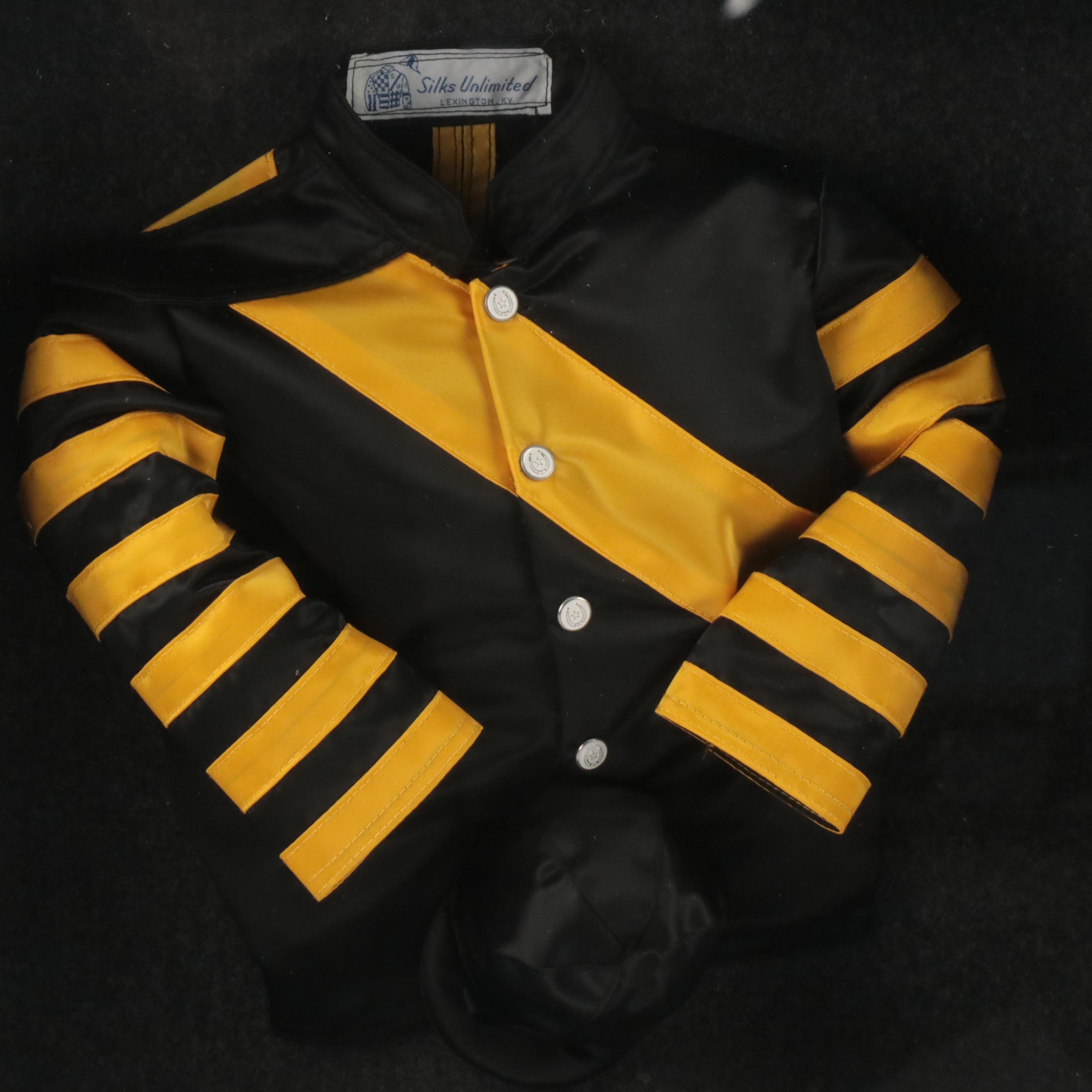 Silks Unlimited Man O' War/War Admiral Racing Silks Replica in Shadow Box