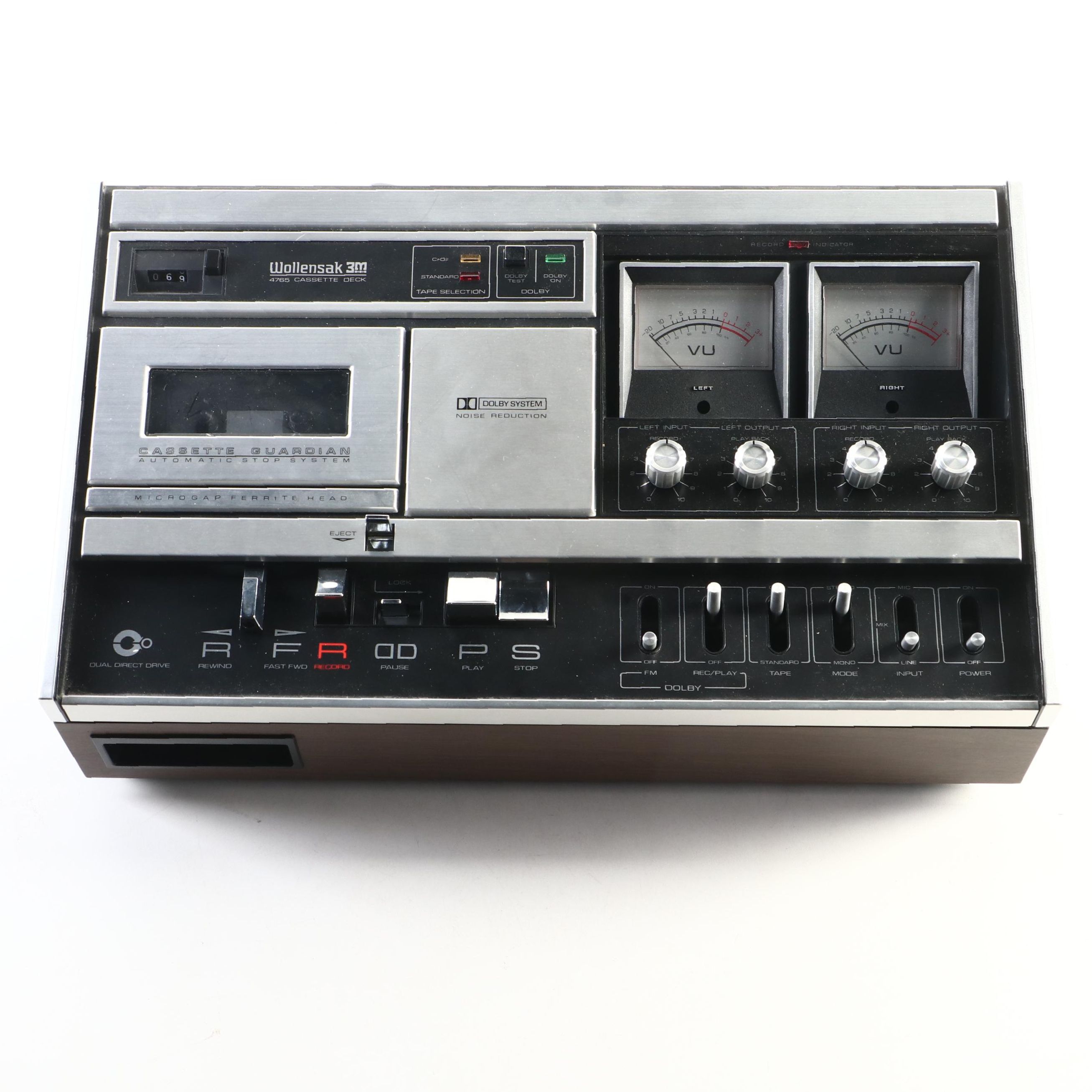 Wollensak 3M 4765 Cassette Deck, 1973