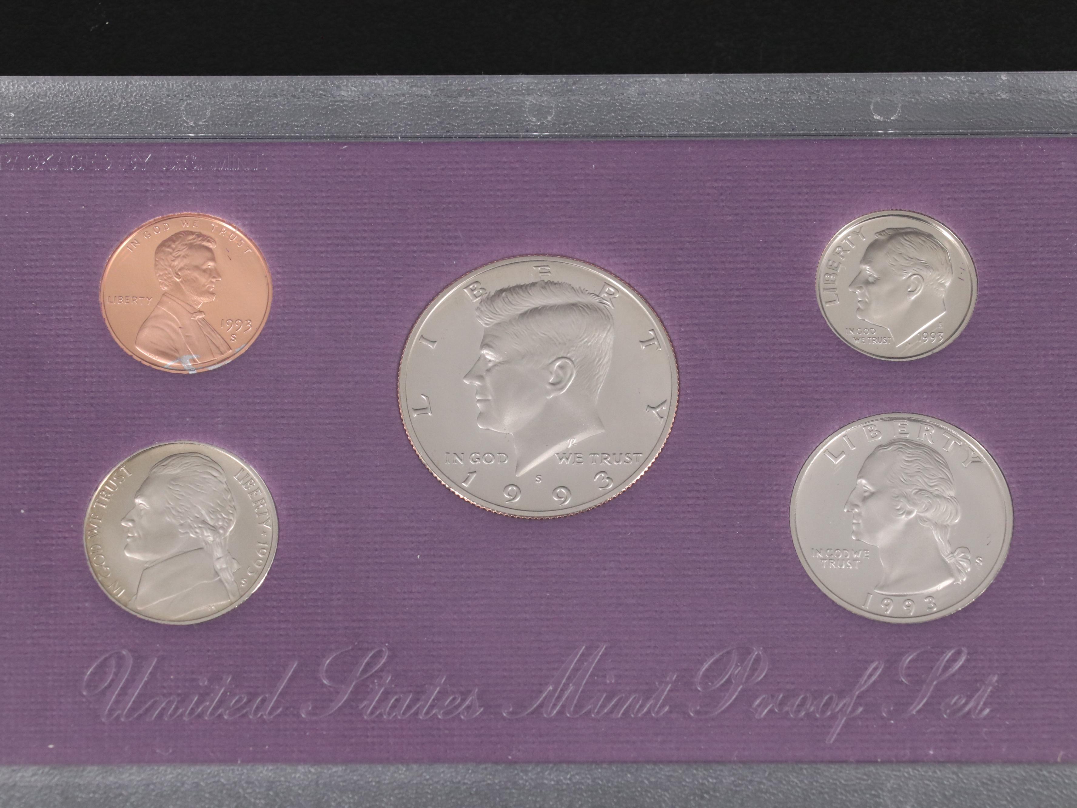 Twenty-Two Different United States Proof Sets 1984-2005 Complete