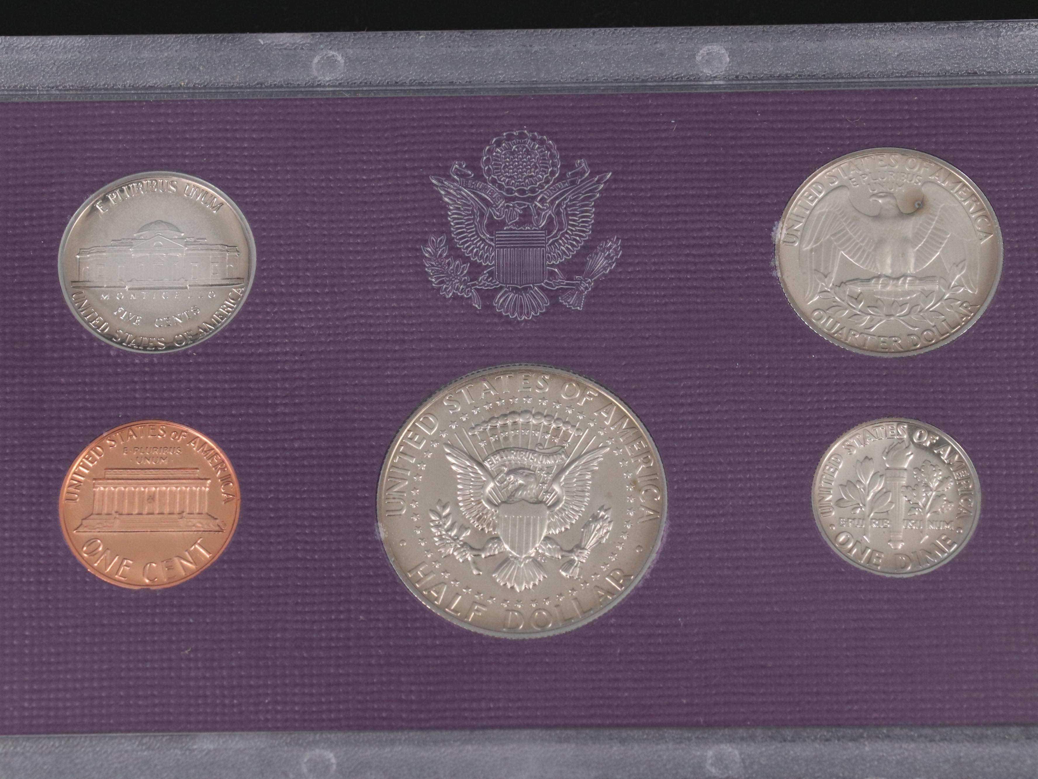 Twenty-Two Different United States Proof Sets 1984-2005 Complete