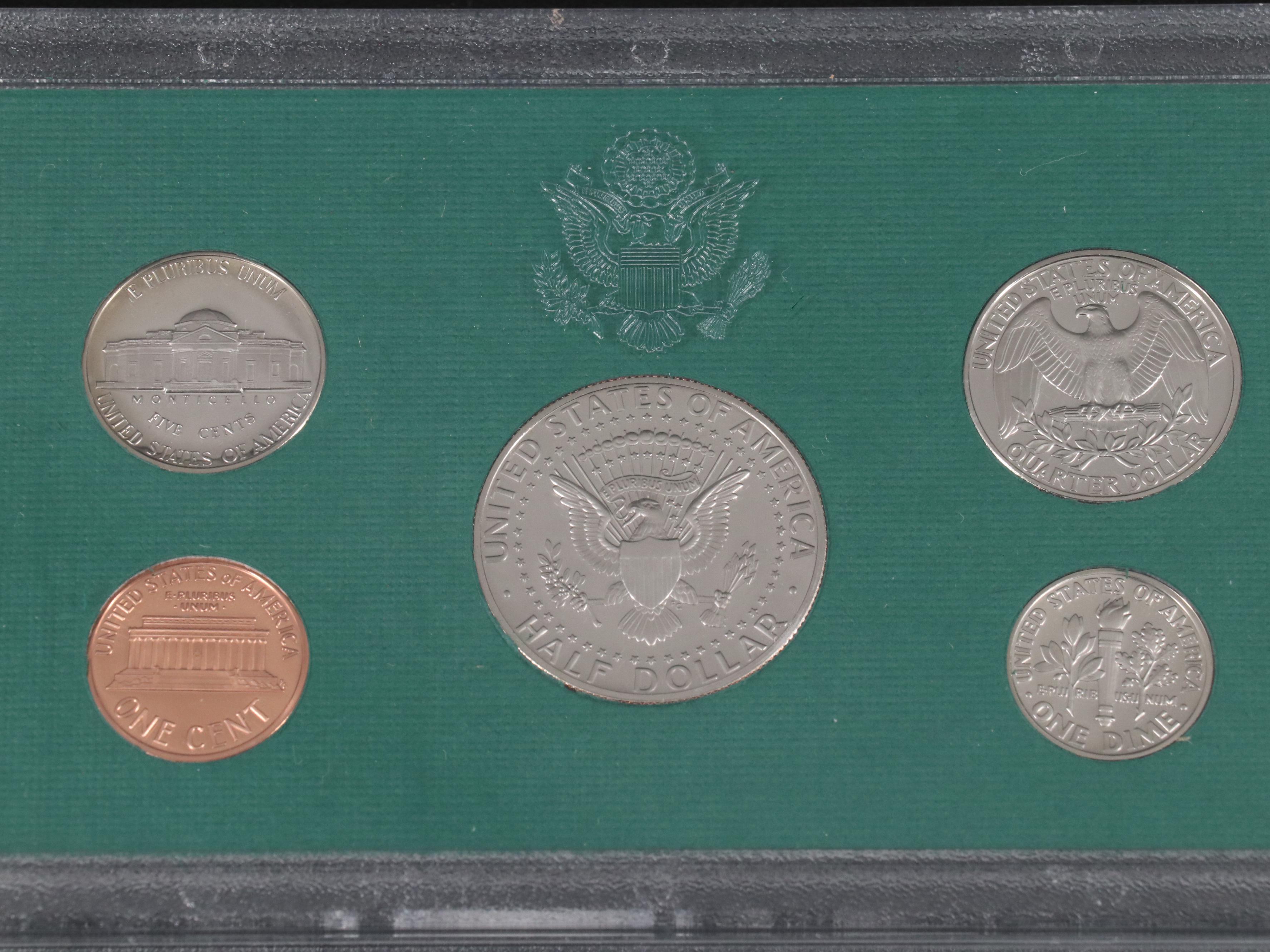 Twenty-Two Different United States Proof Sets 1984-2005 Complete