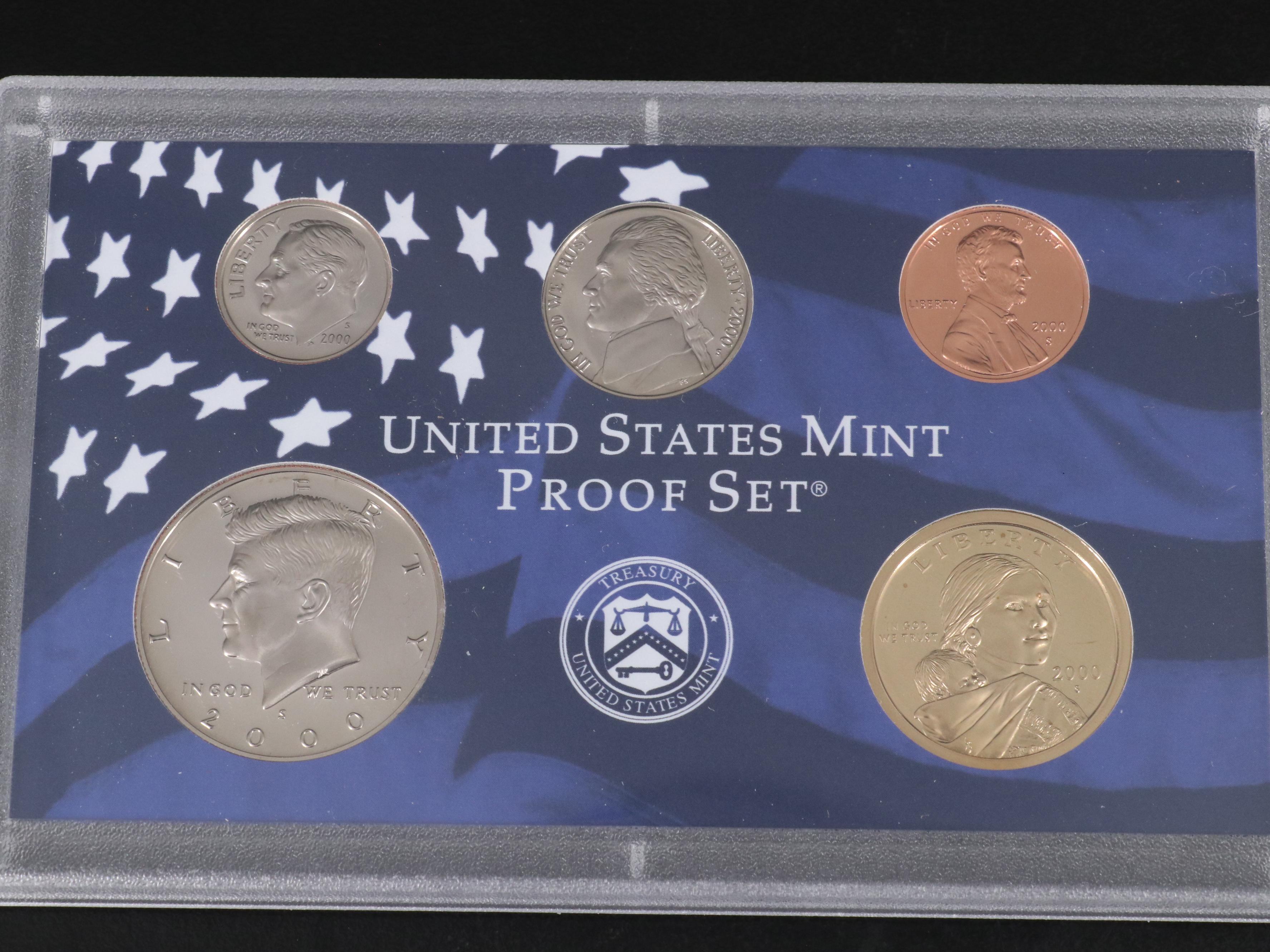 Twenty-Two Different United States Proof Sets 1984-2005 Complete