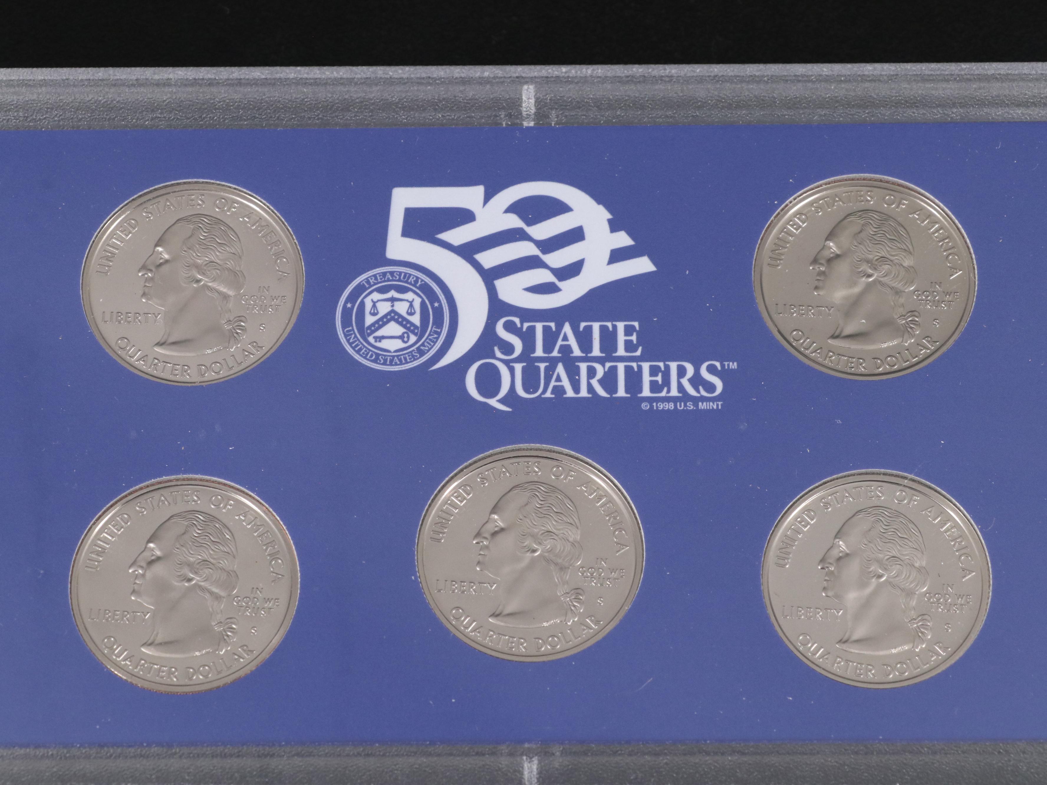 Twenty-Two Different United States Proof Sets 1984-2005 Complete