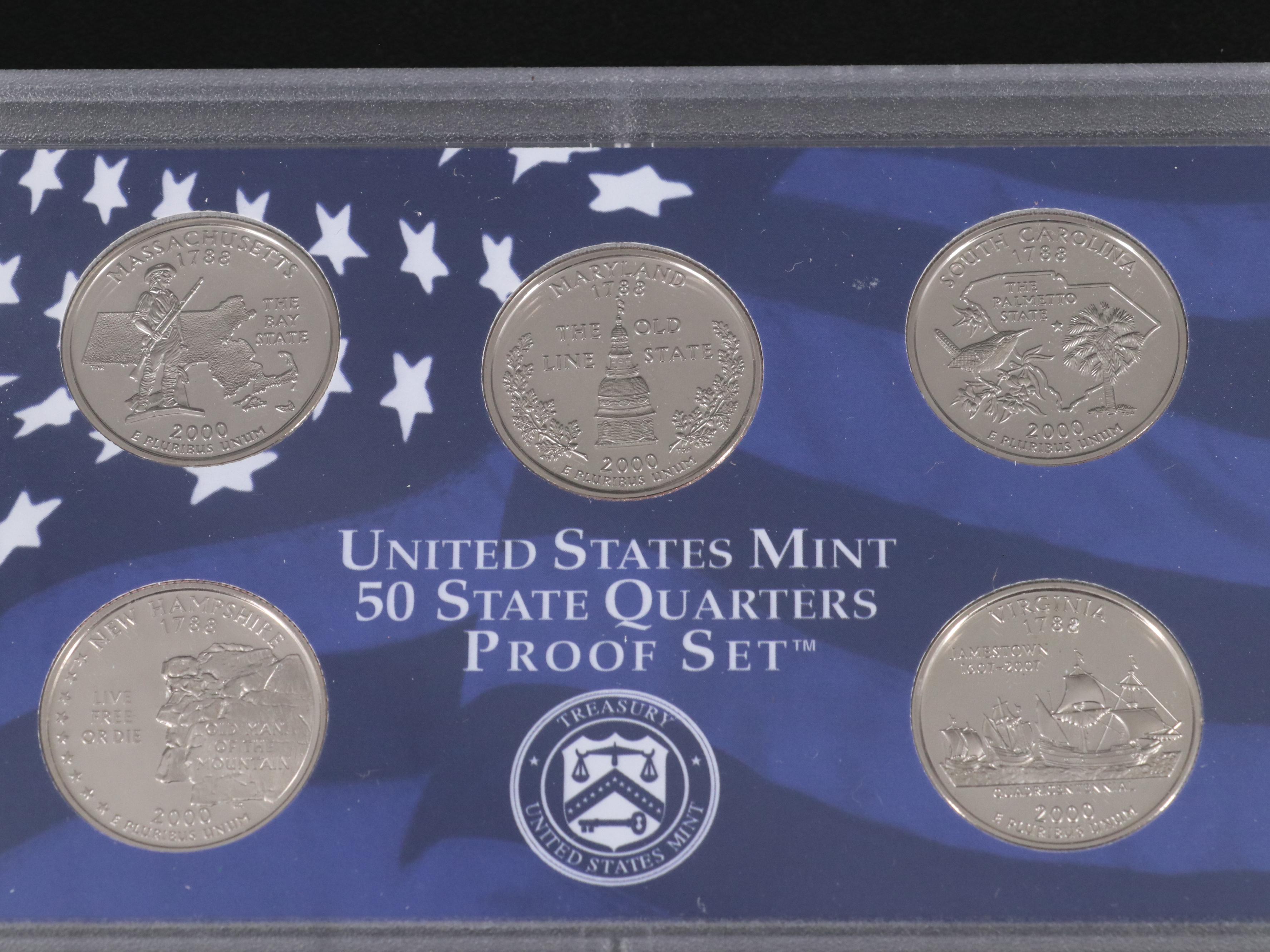 Twenty-Two Different United States Proof Sets 1984-2005 Complete