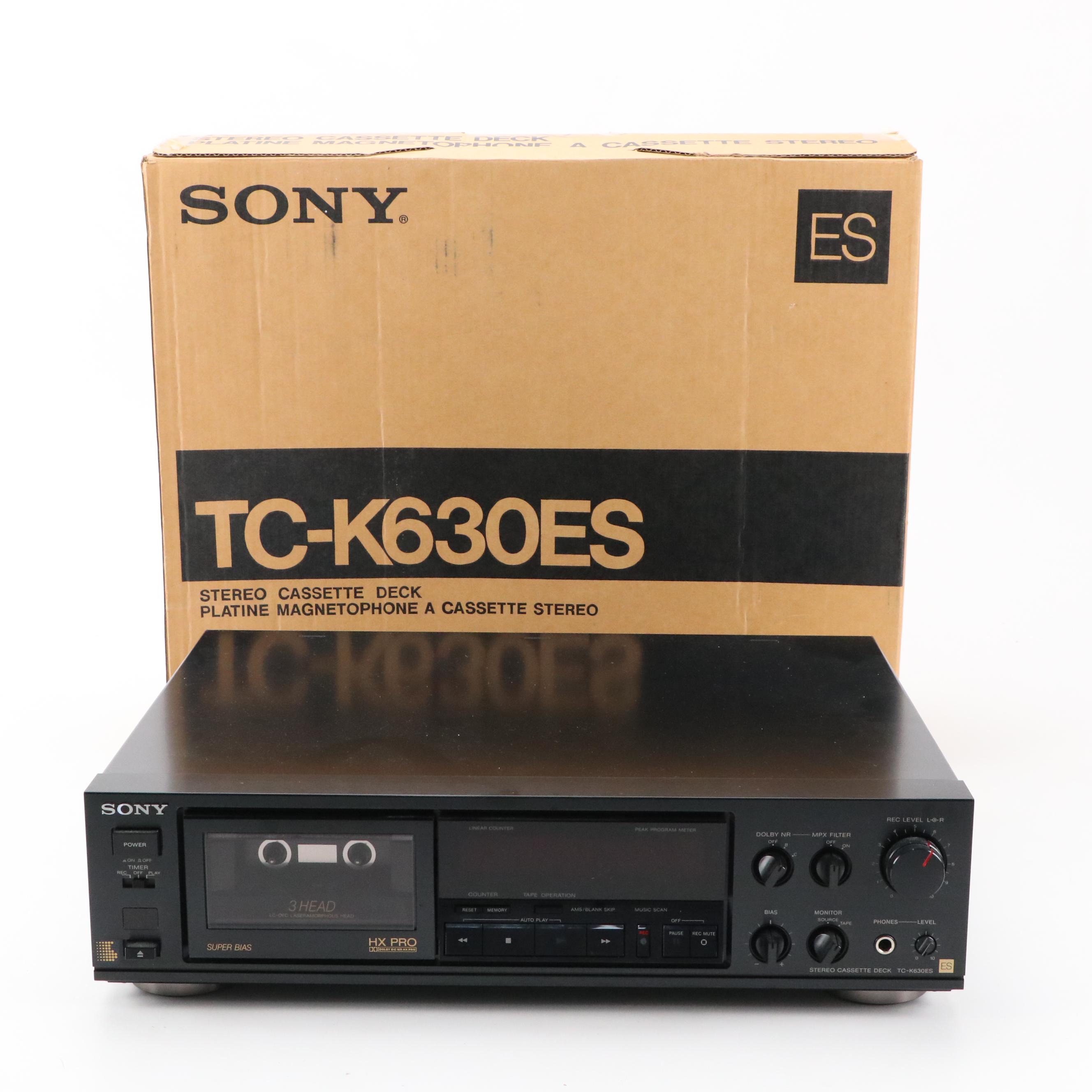 Sony TC-K630ES Stereo Cassette Deck, 1990s