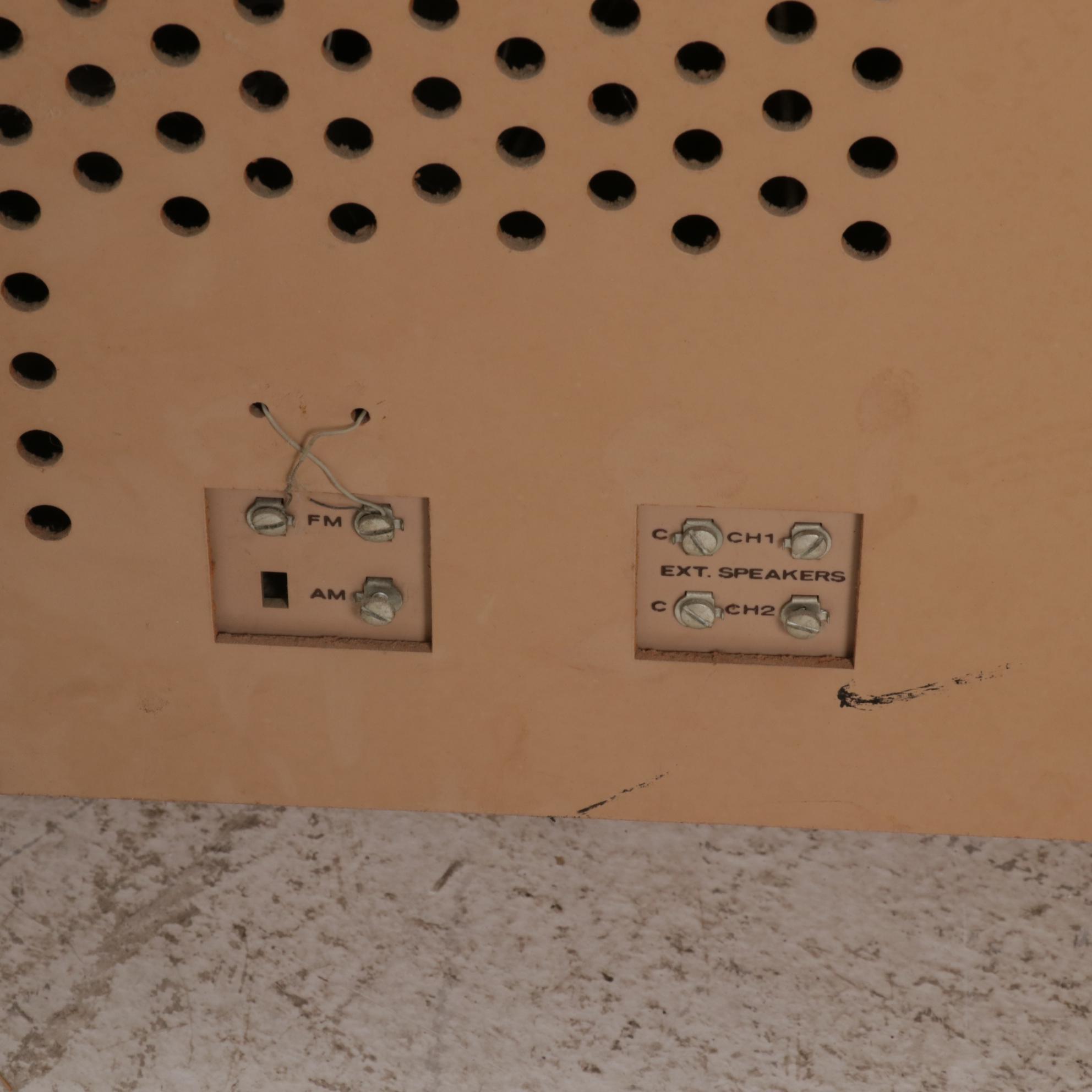 Magnavox "Micromatic" Walnut-Stained Stereo Console Cabinet, Mid-20th Century