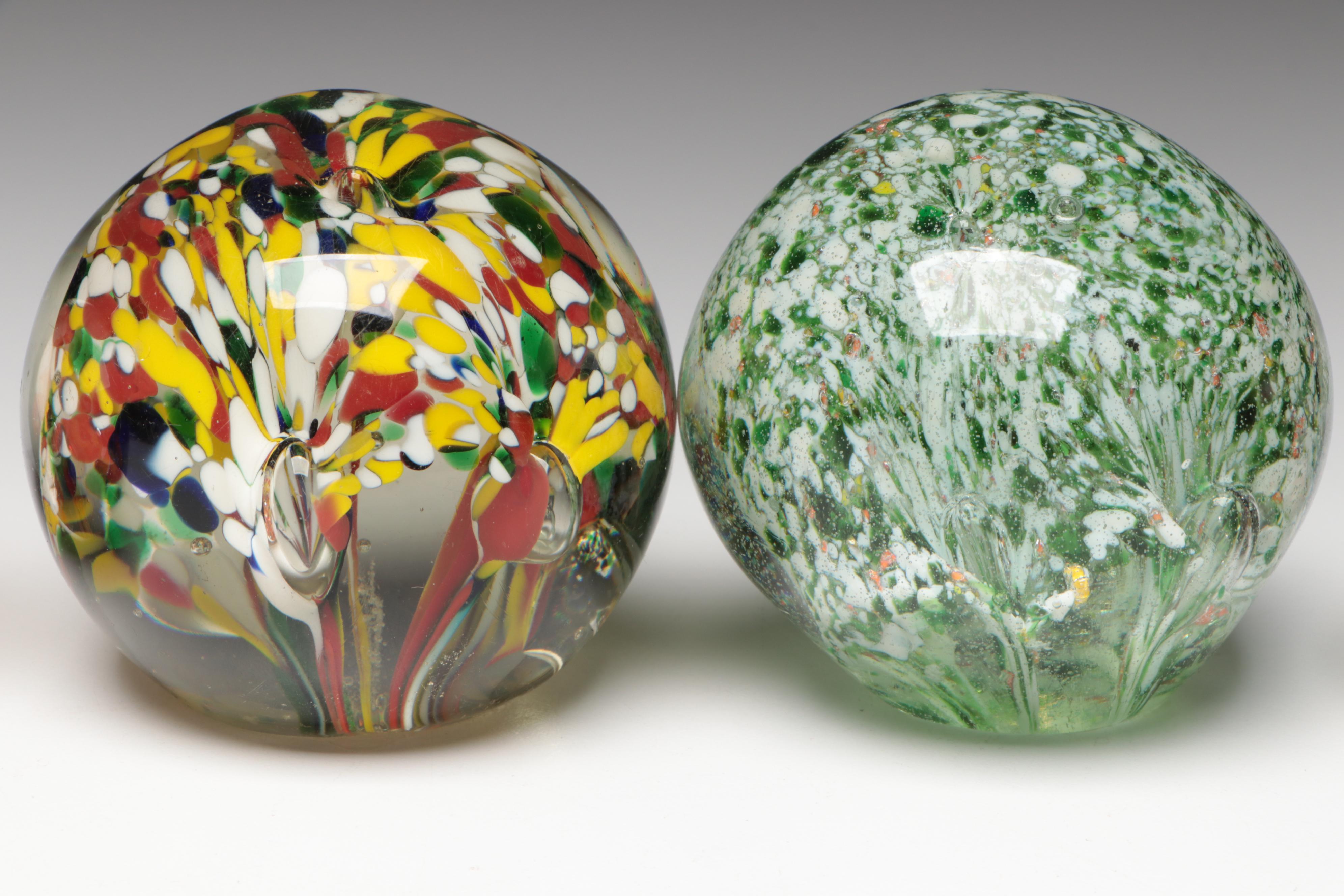 Handmade Art Glass Paperweights