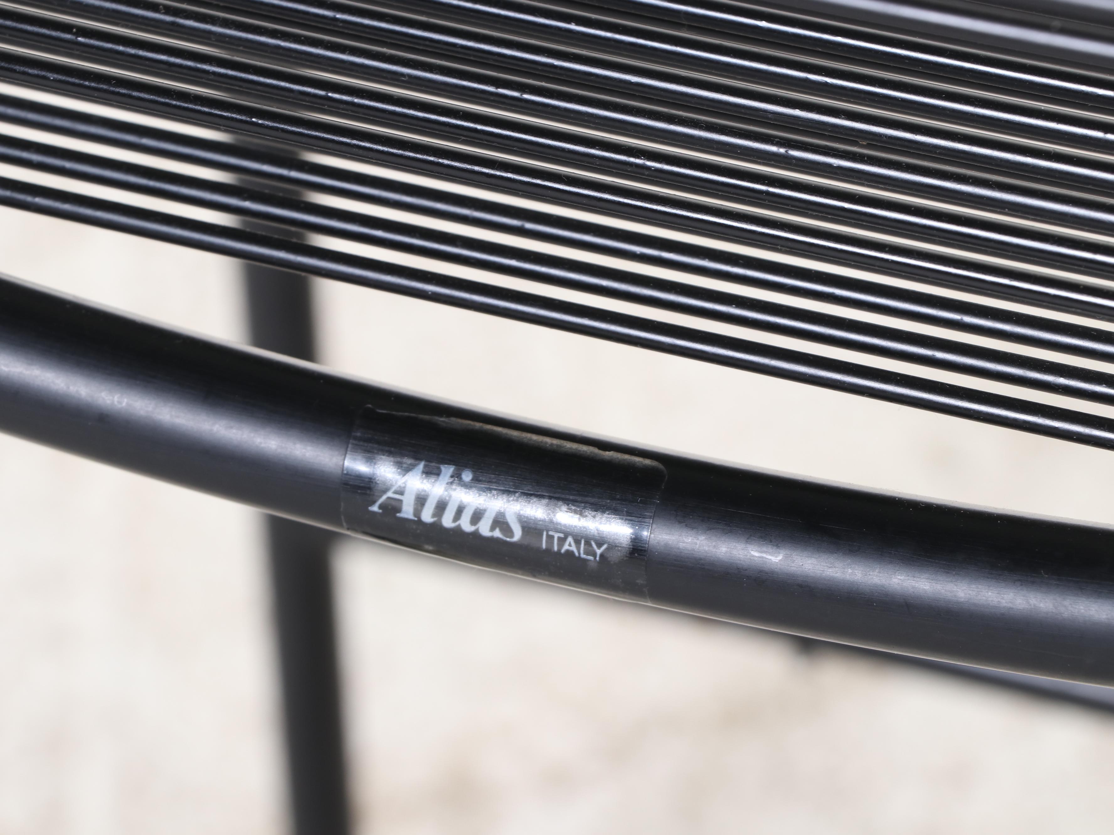 Eight Giandomenico Belotti for Alias "Spaghetti" Steel and PVC Counter Stools