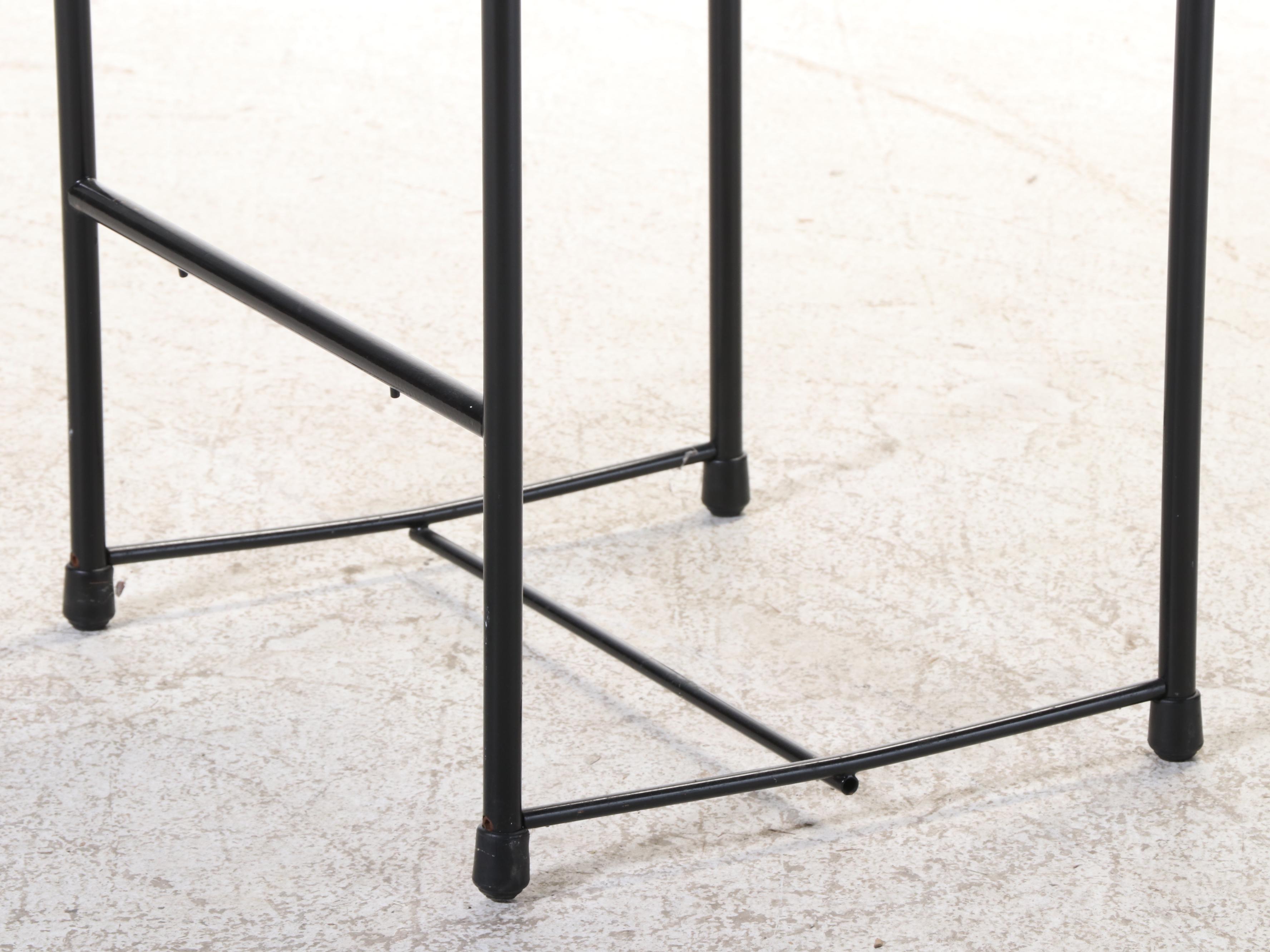 Eight Giandomenico Belotti for Alias "Spaghetti" Steel and PVC Counter Stools