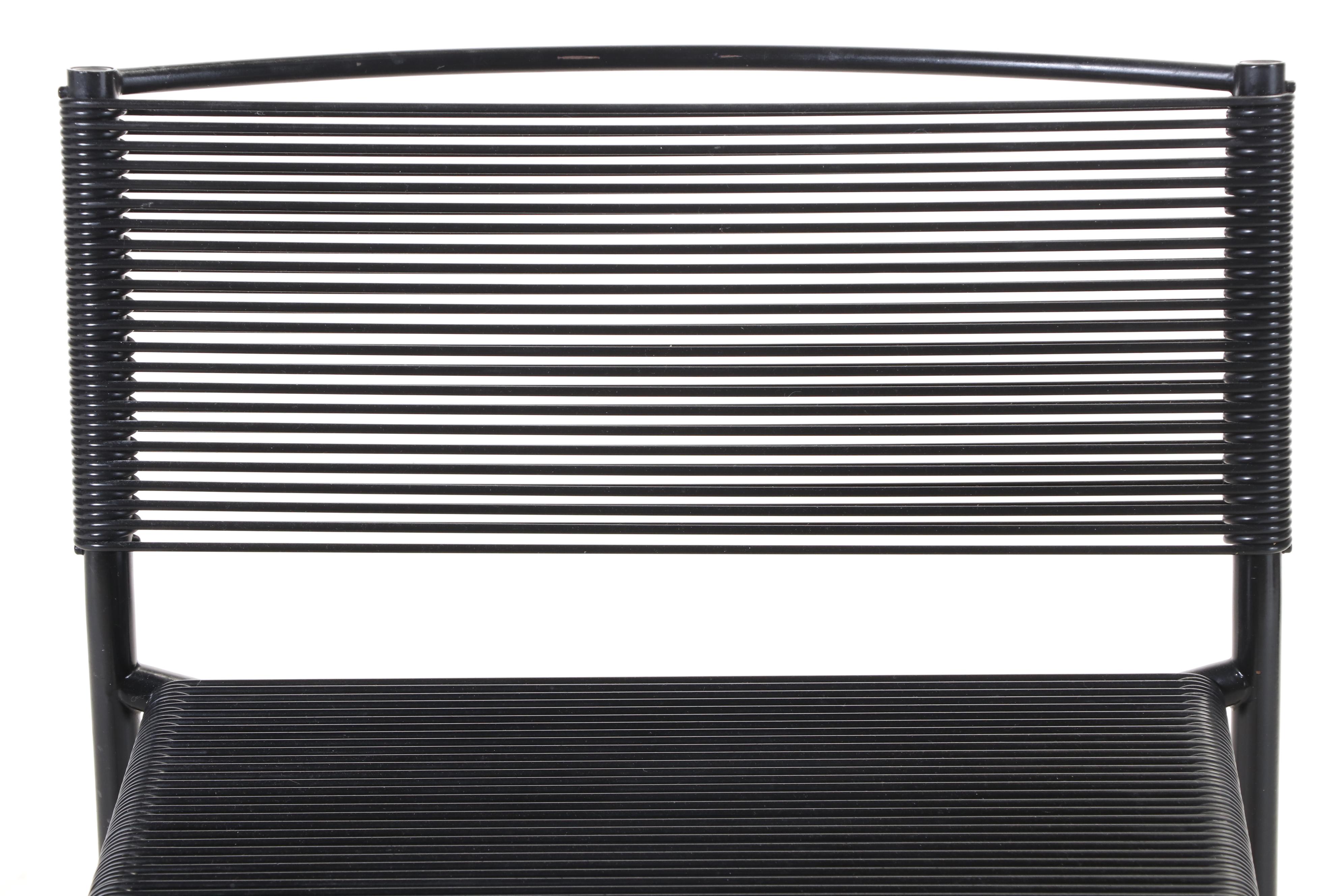 Eight Giandomenico Belotti for Alias "Spaghetti" Steel and PVC Counter Stools