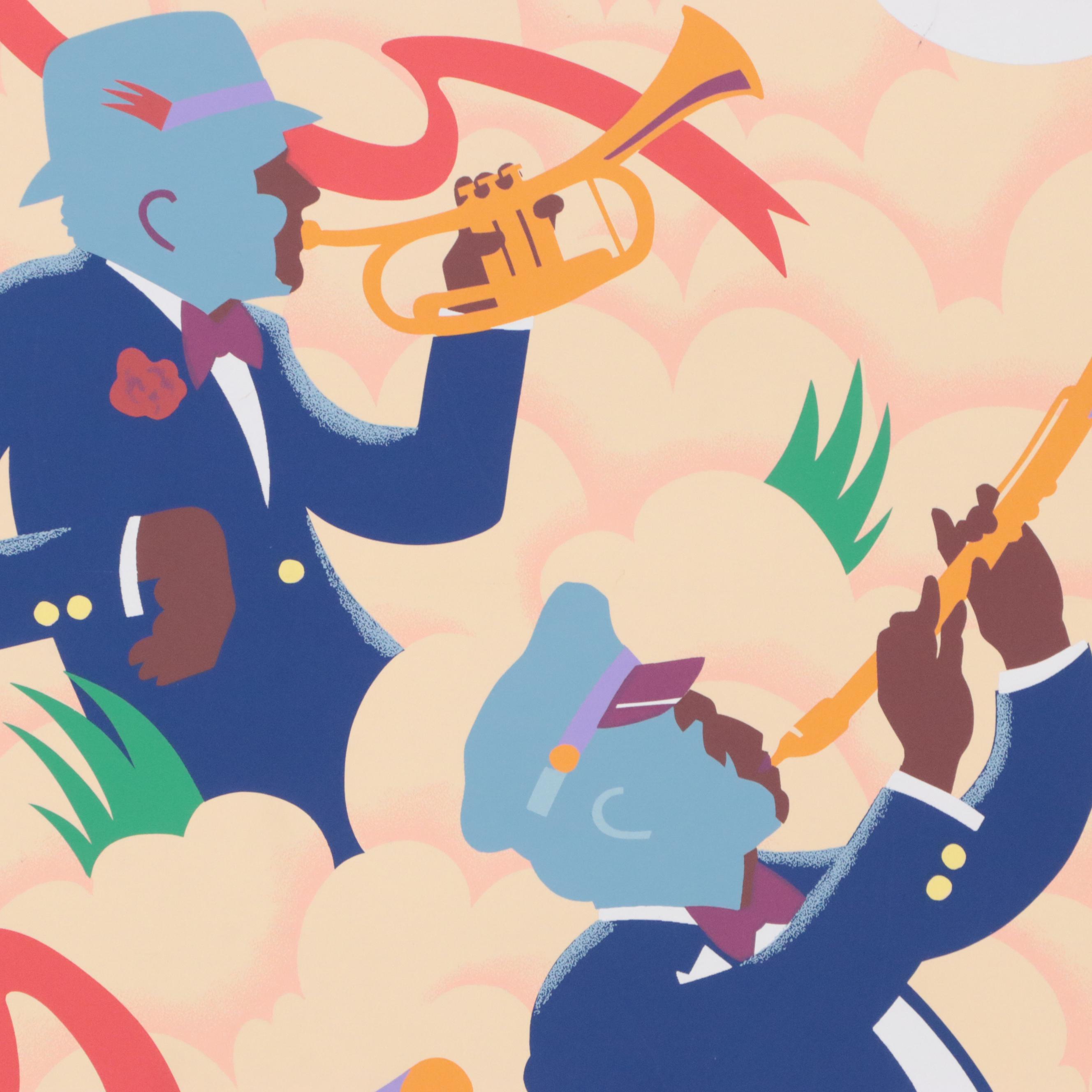 St. Germain Serigraph Poster and ProCreations Lithograph Poster