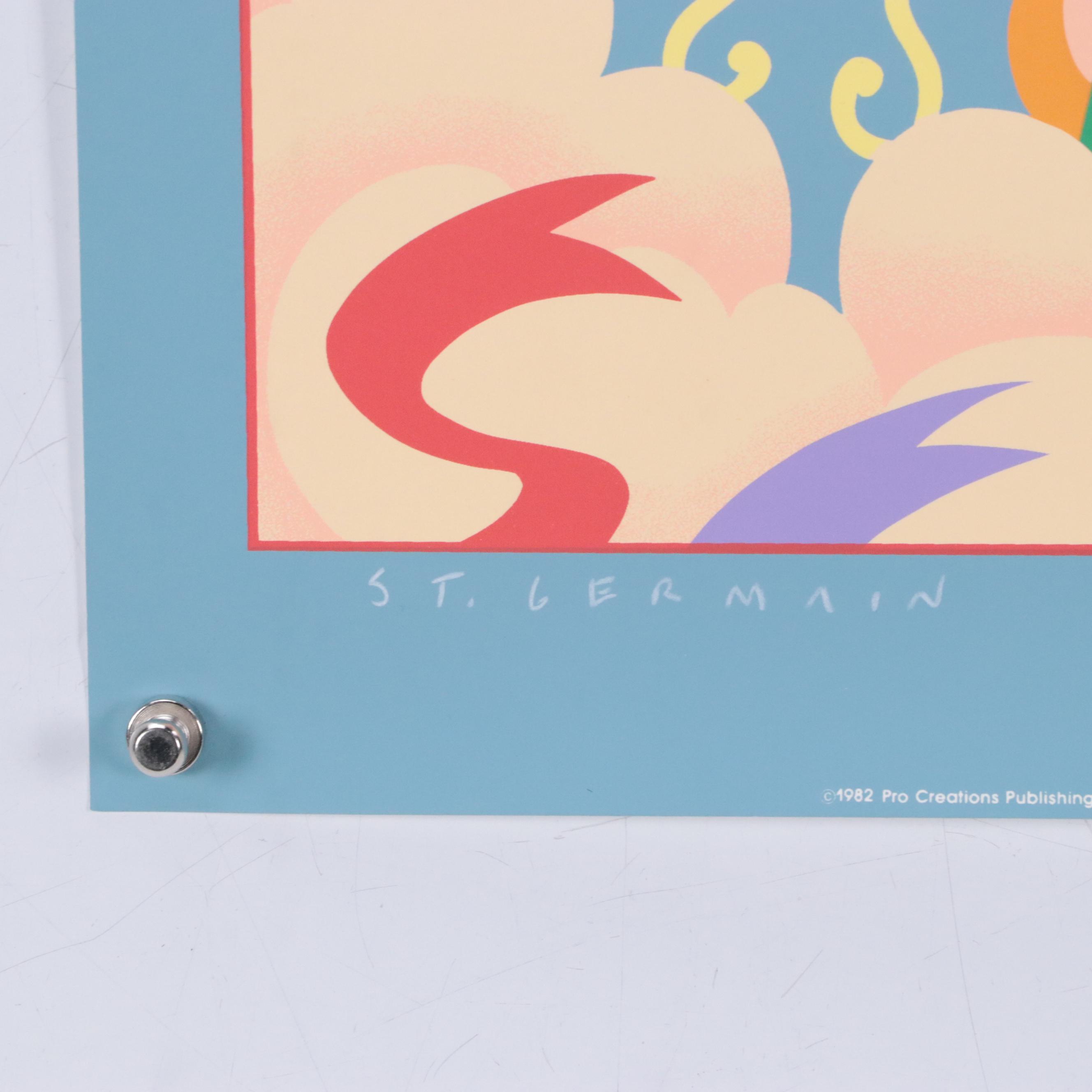 St. Germain Serigraph Poster and ProCreations Lithograph Poster