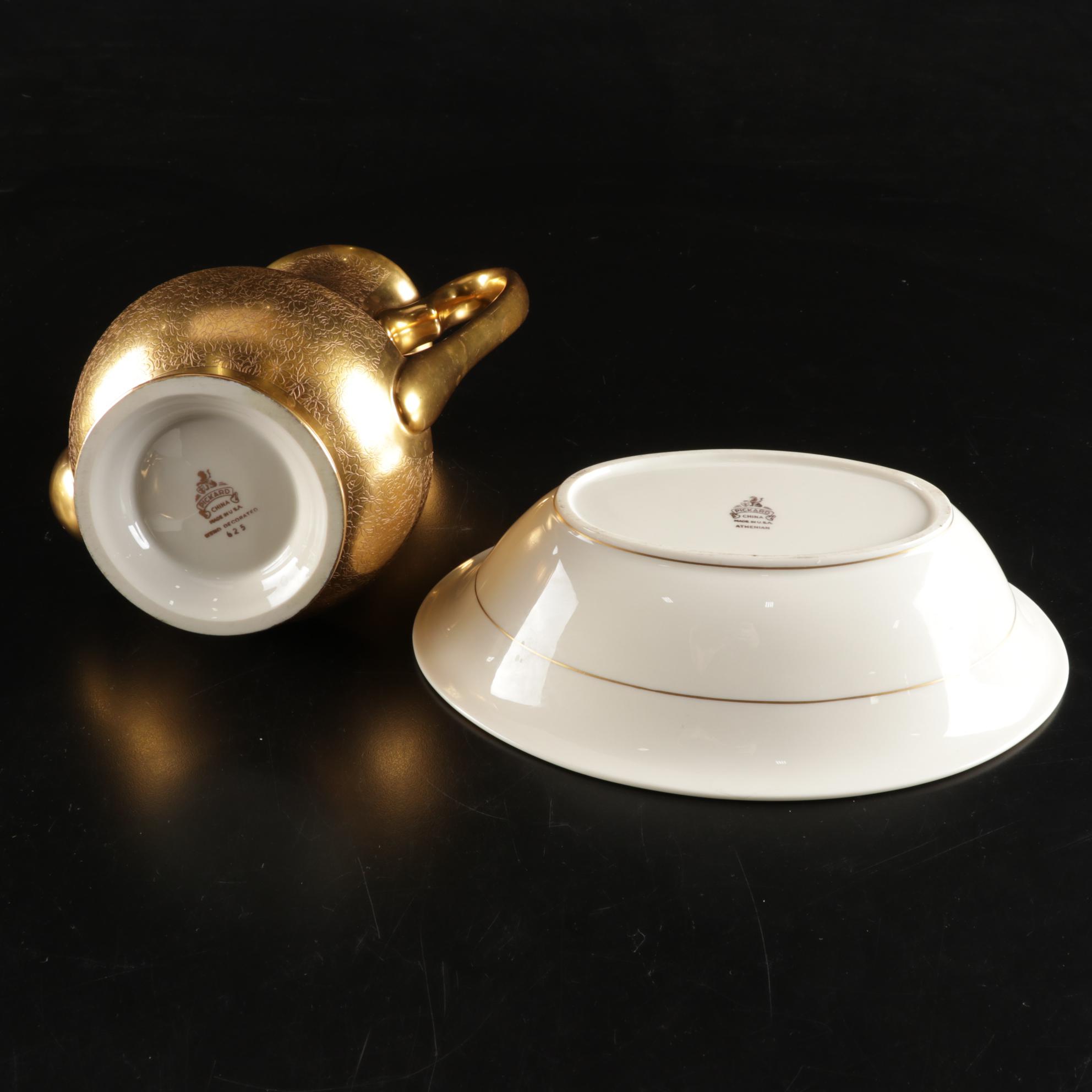 Pickard "Athenian" Gold Encrusted Dinnerware, "Rose & Daisy" Coffee Pot, & More