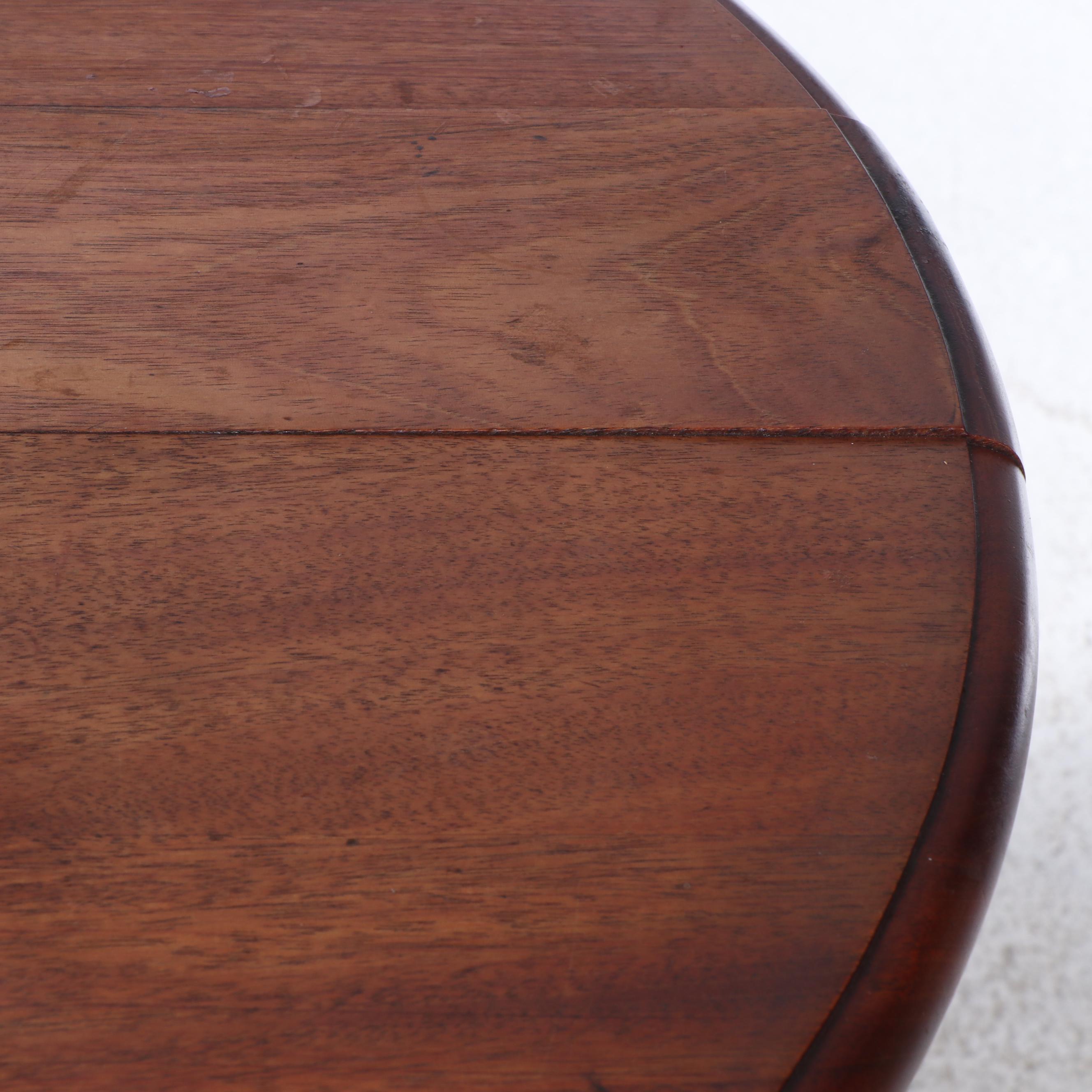 Danish Modern Teak Dinette Table with Four Upholstered Side Chairs, 1980s