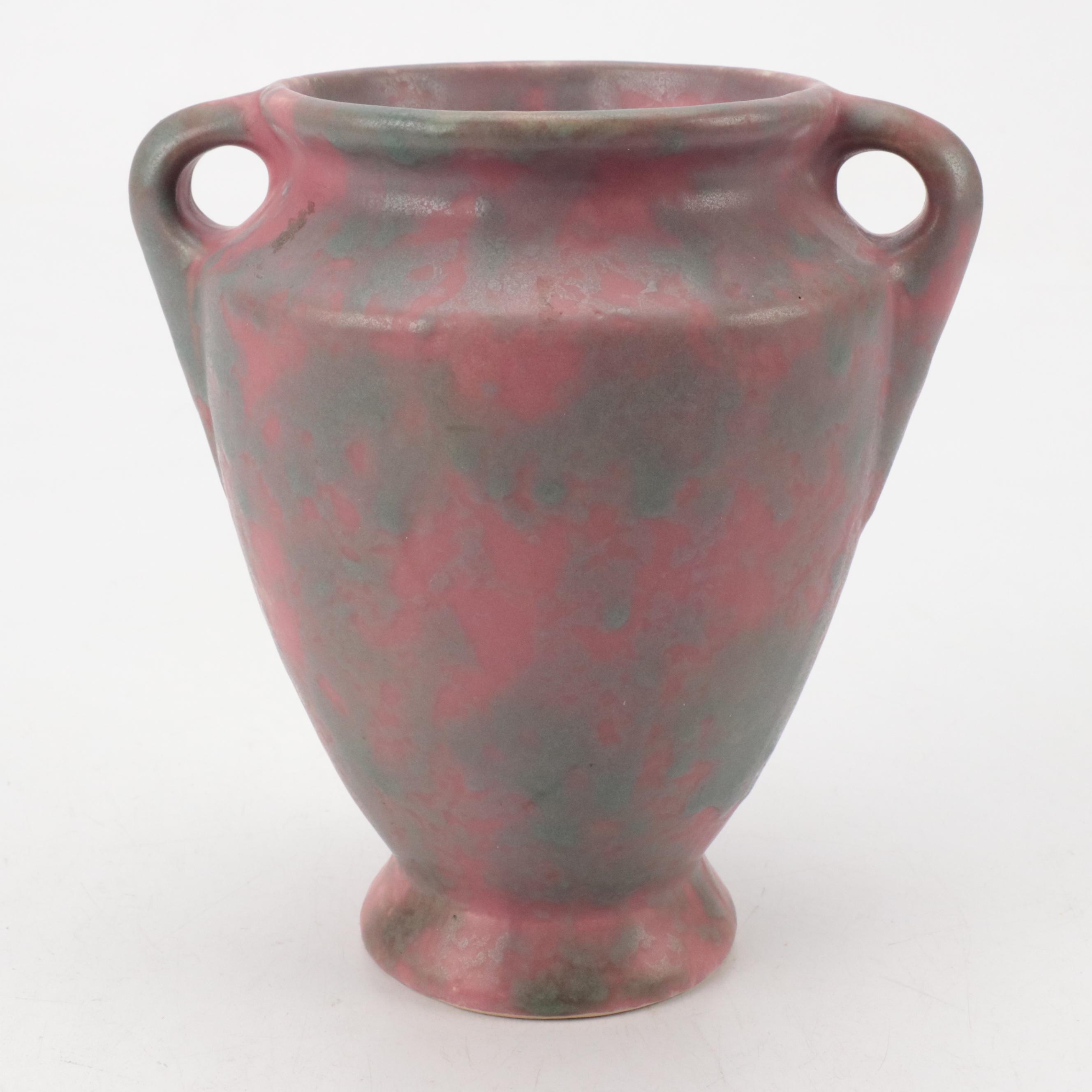 Burley Winter and Weller "Blue Drapery" Vases and Bowl, Early 20th Century