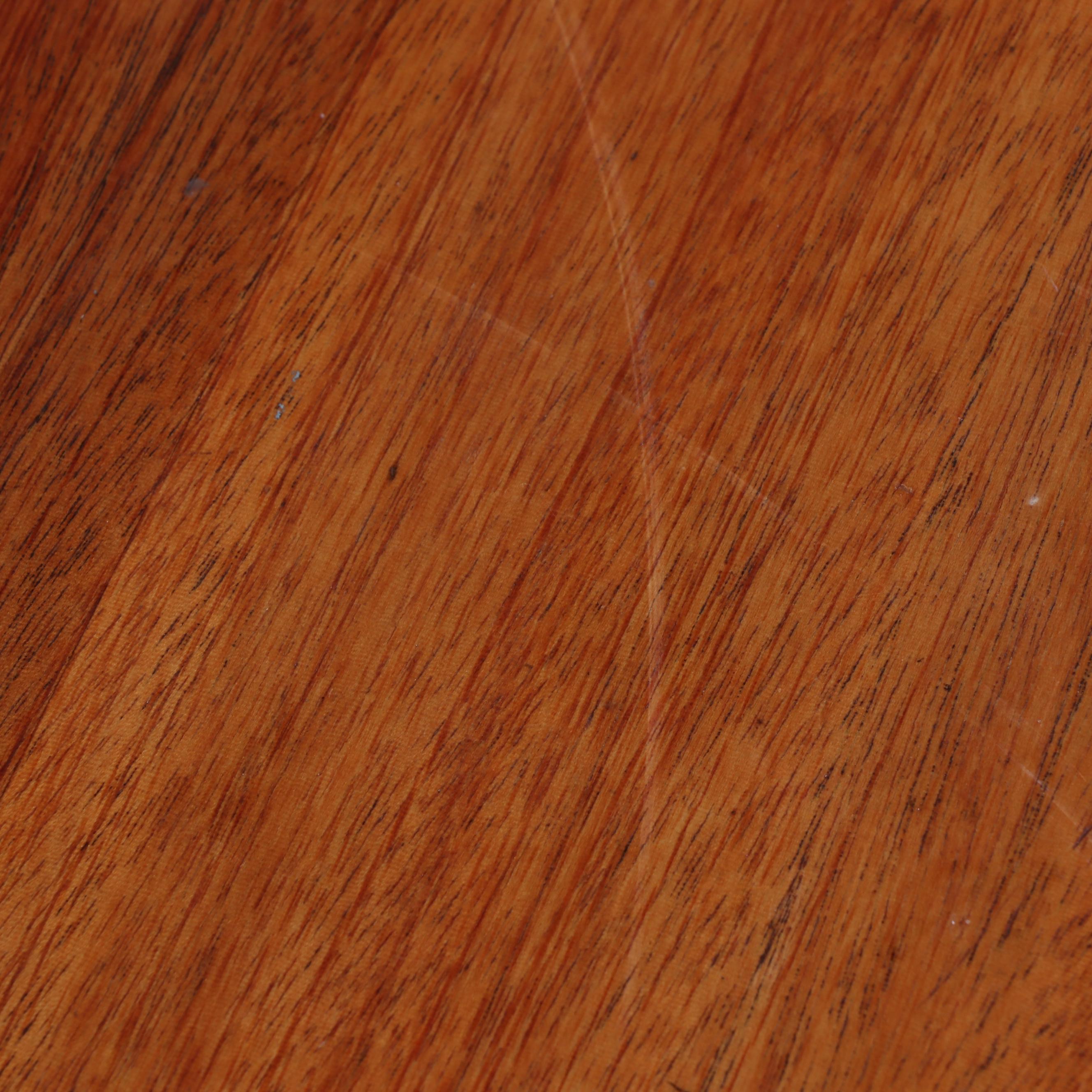 Danish Modern Teak Dinette Table with Four Upholstered Side Chairs, 1980s