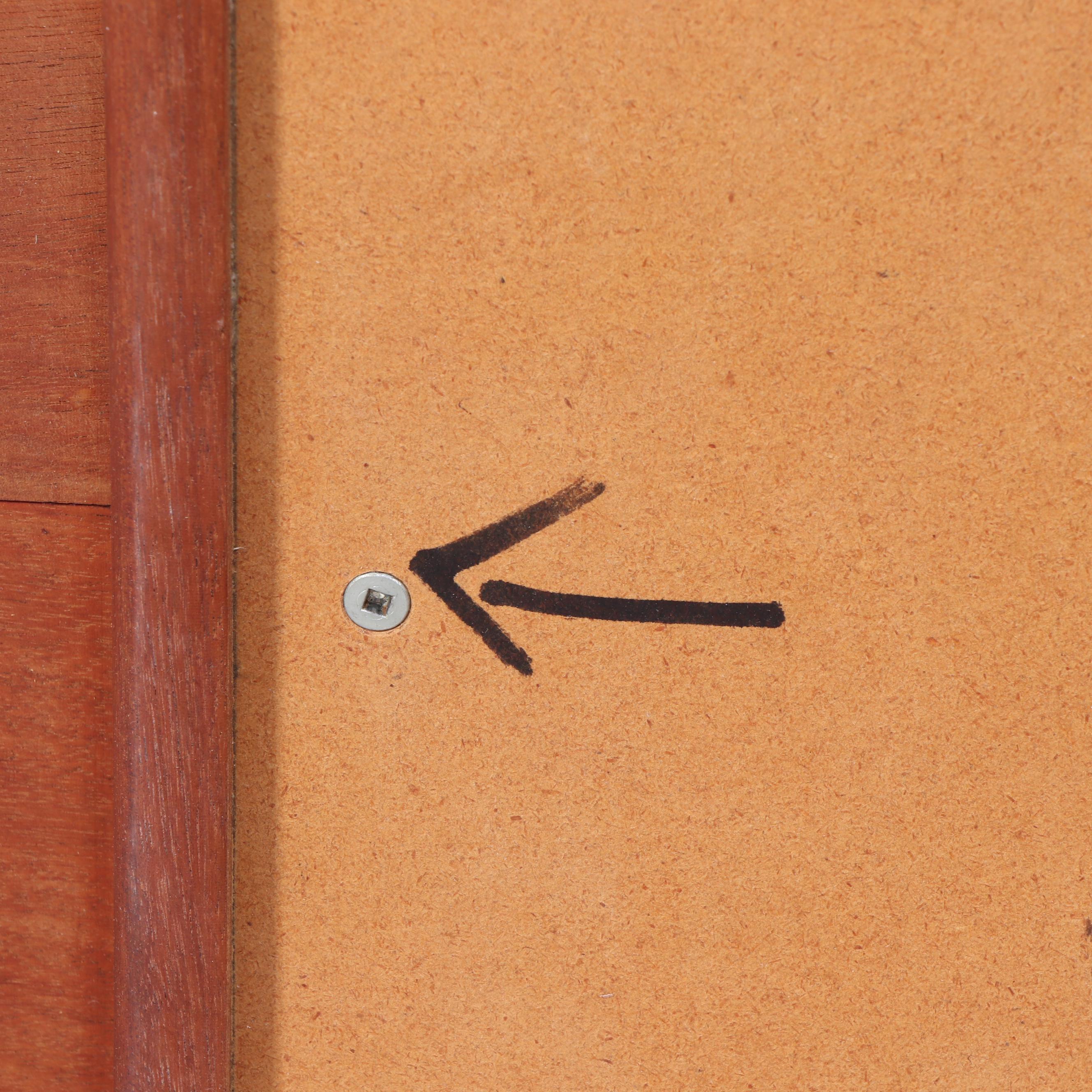 Danish Modern Teak Dinette Table with Four Upholstered Side Chairs, 1980s