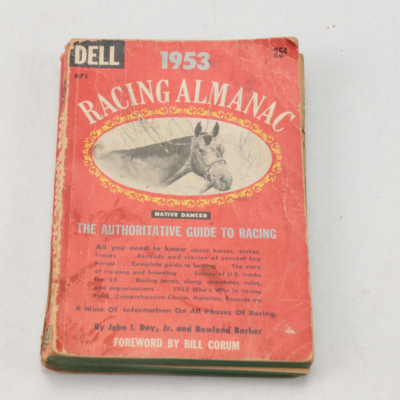 Kentucky Derby Souvenir Pennant, Dell 1953 Racing Almanac, Seabiscuit