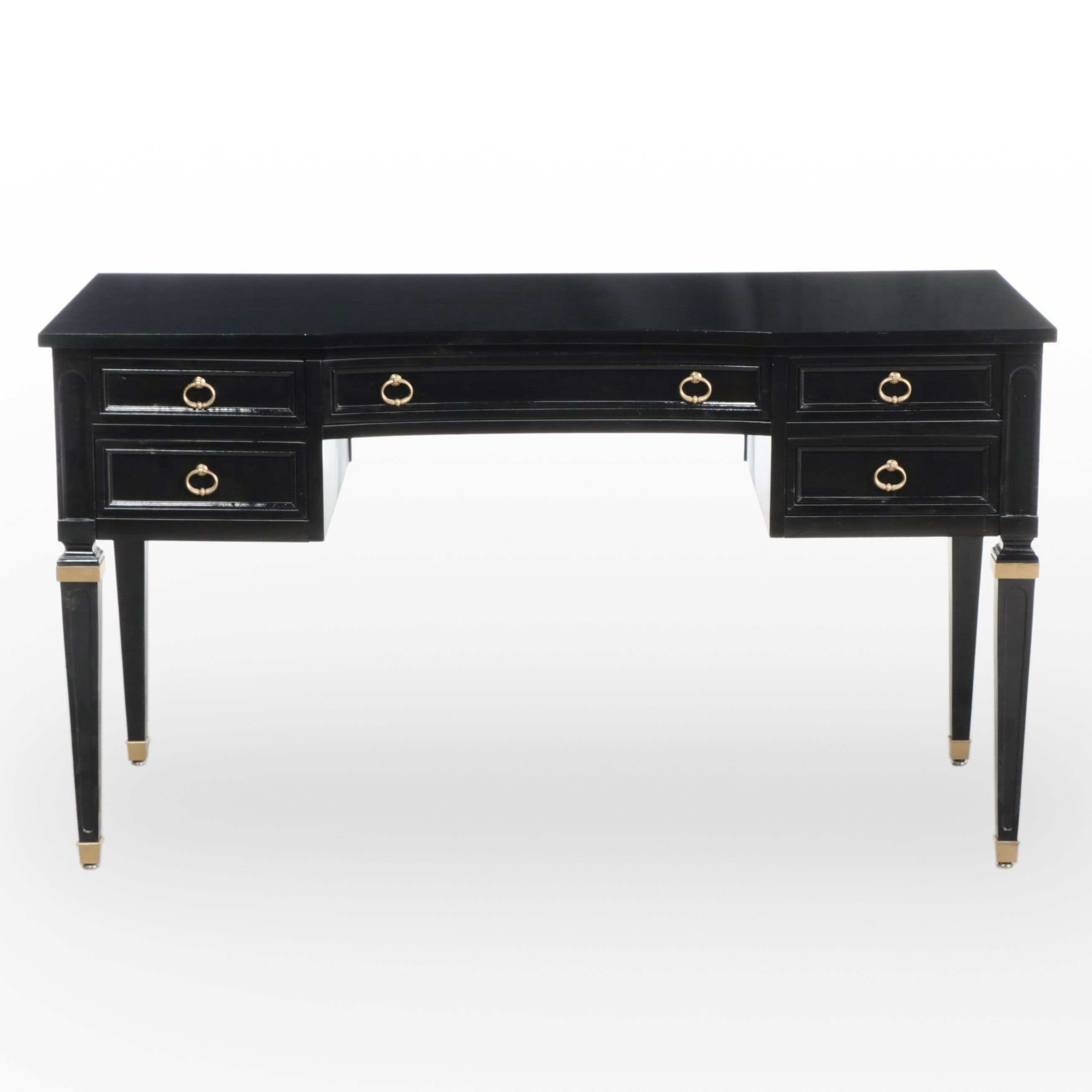 Kent-Coffey Cortina Ebonized Hardwood Desk, 1960s