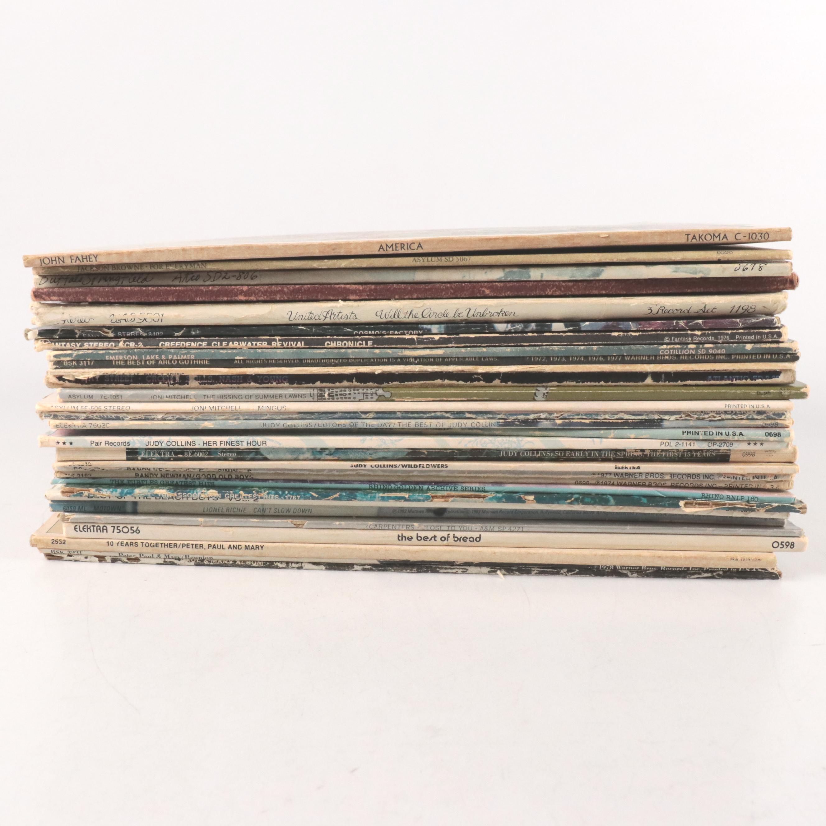 Jackson Browne, Carpenters, Joni Mitchell and More Vinyl Record Albums