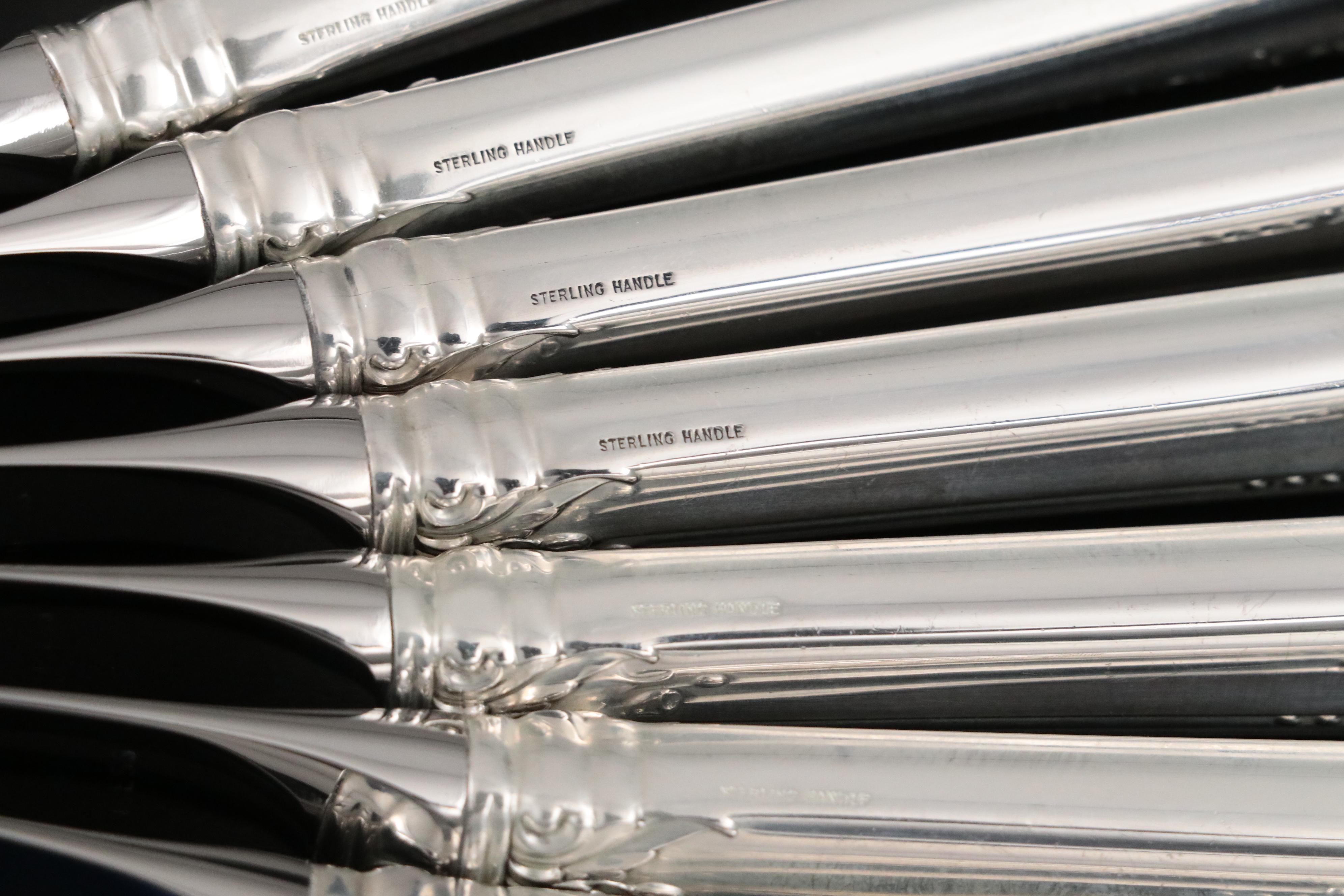 Oneida Heirloom "Damask Rose" Sterling Silver Flatware