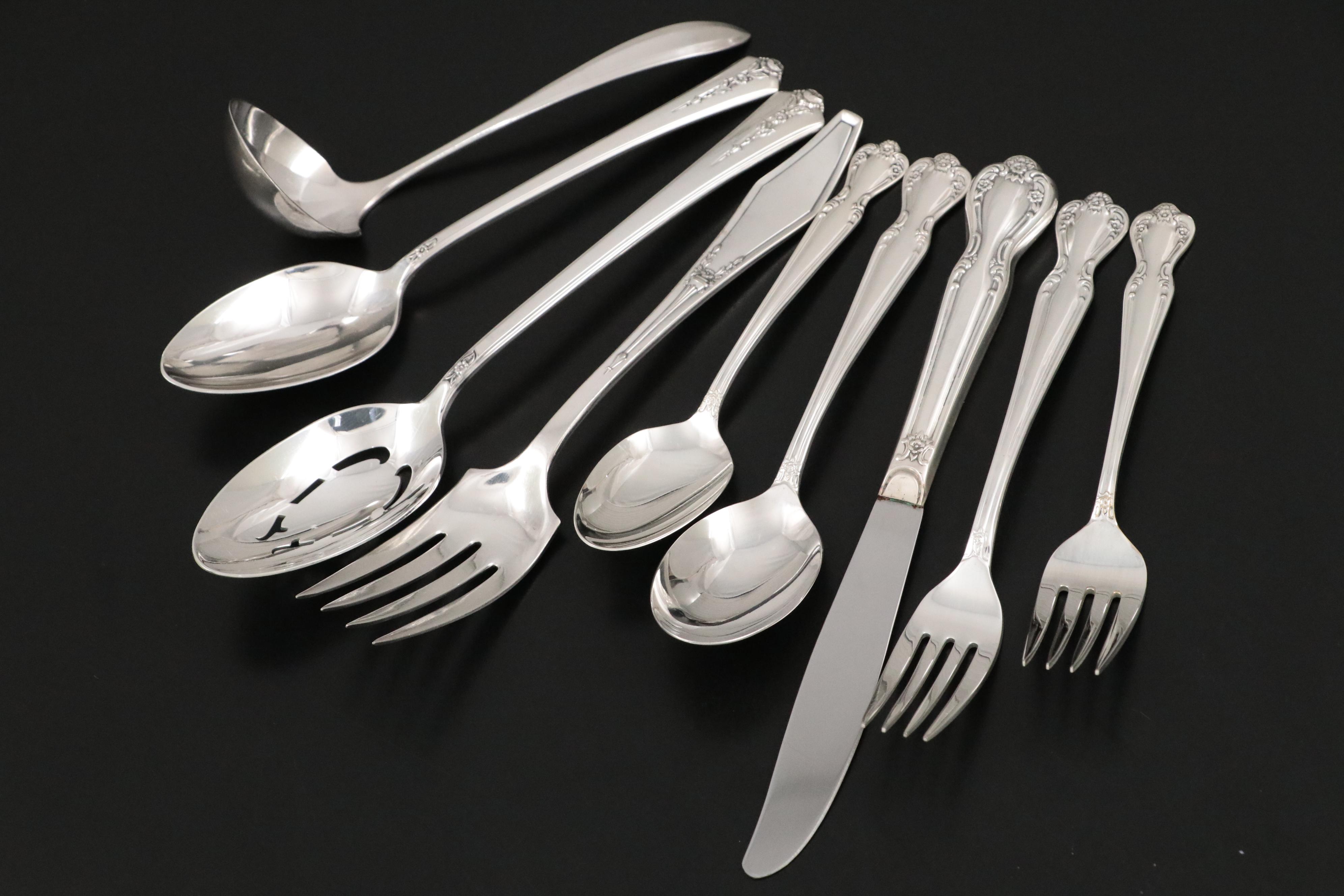 Oneida Heirloom "Damask Rose" Sterling Silver Flatware