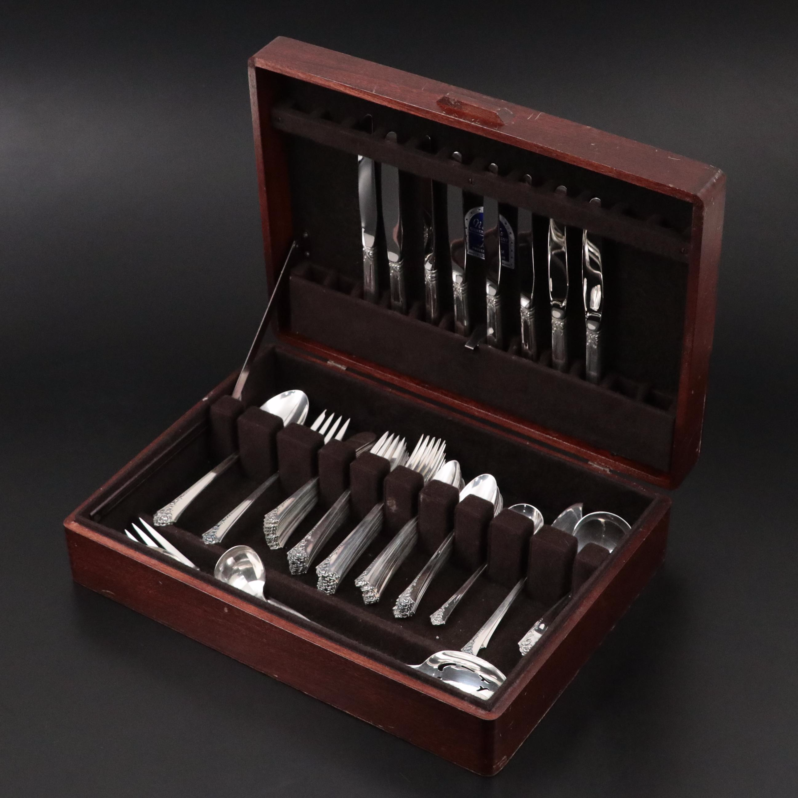 Oneida Heirloom "Damask Rose" Sterling Silver Flatware