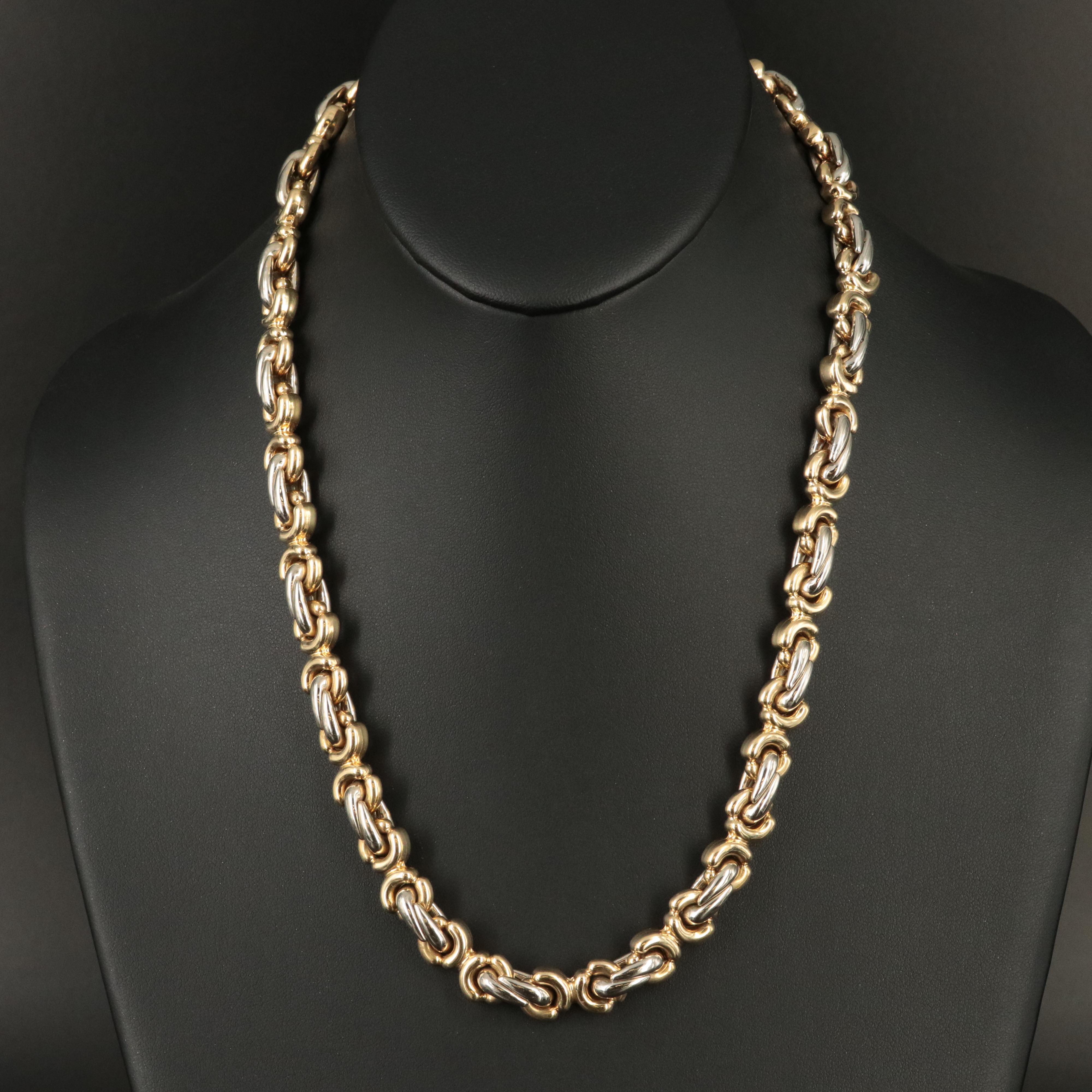 Chimento 18K Two-Tone Fancy Link Necklace