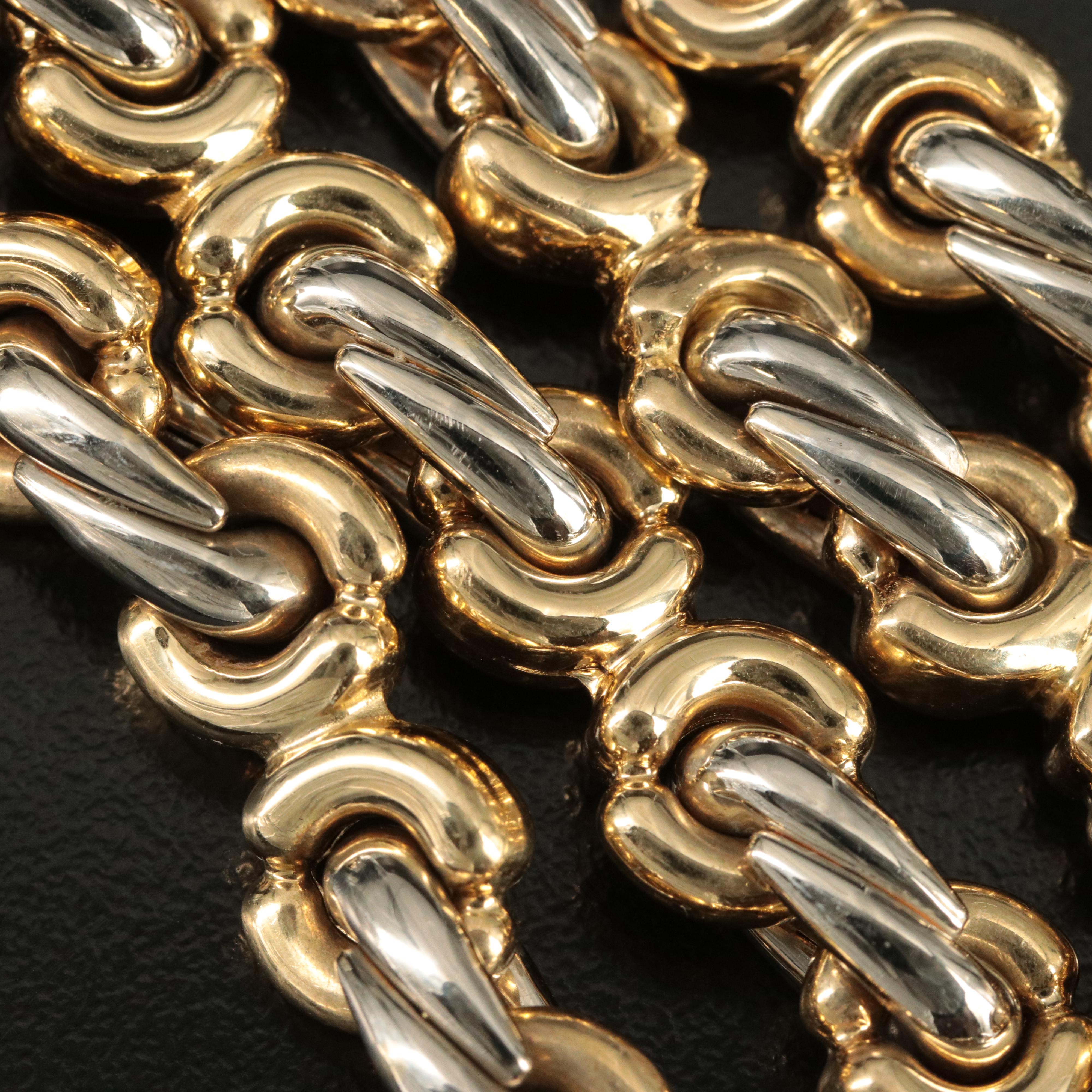 Chimento 18K Two-Tone Fancy Link Necklace