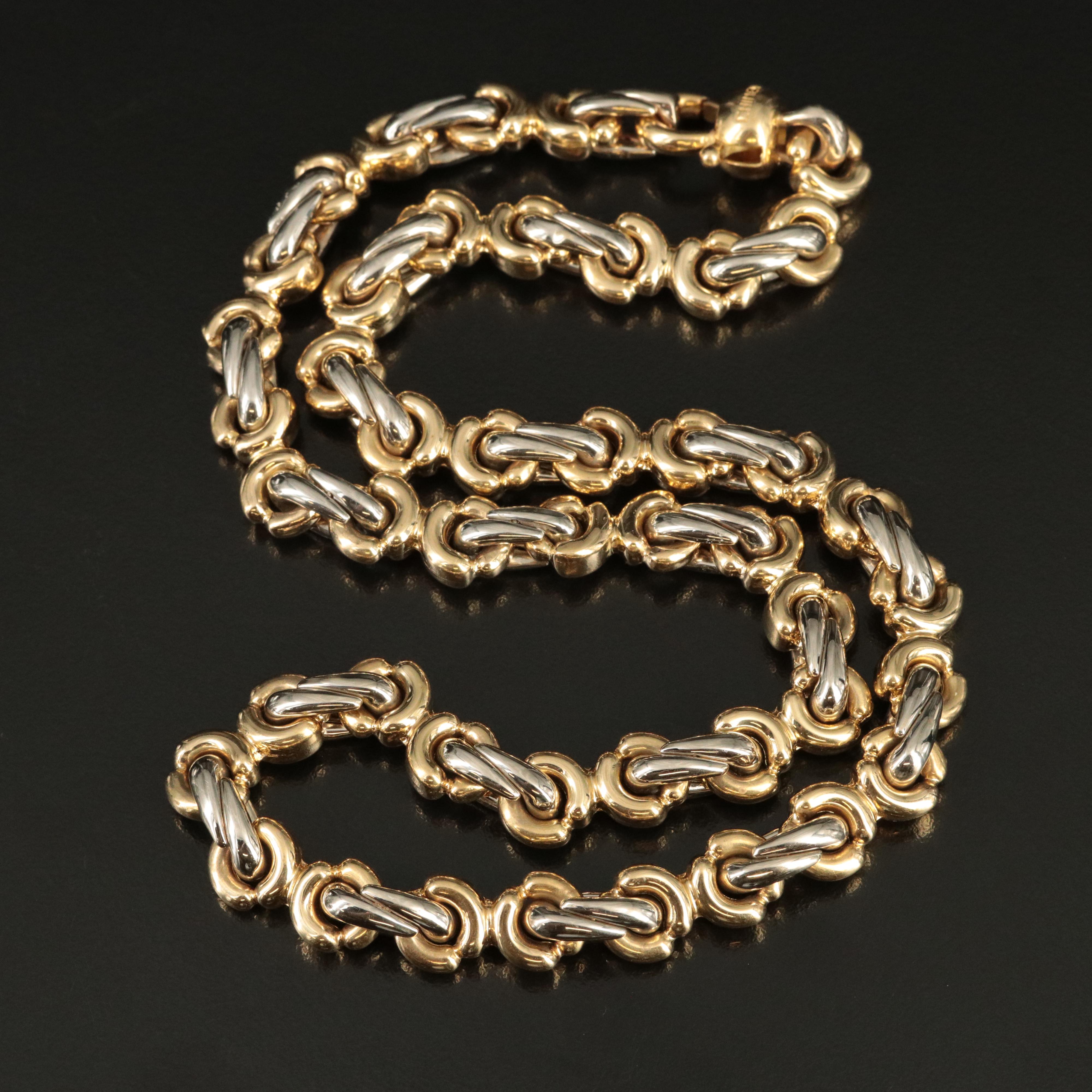 Chimento 18K Two-Tone Fancy Link Necklace