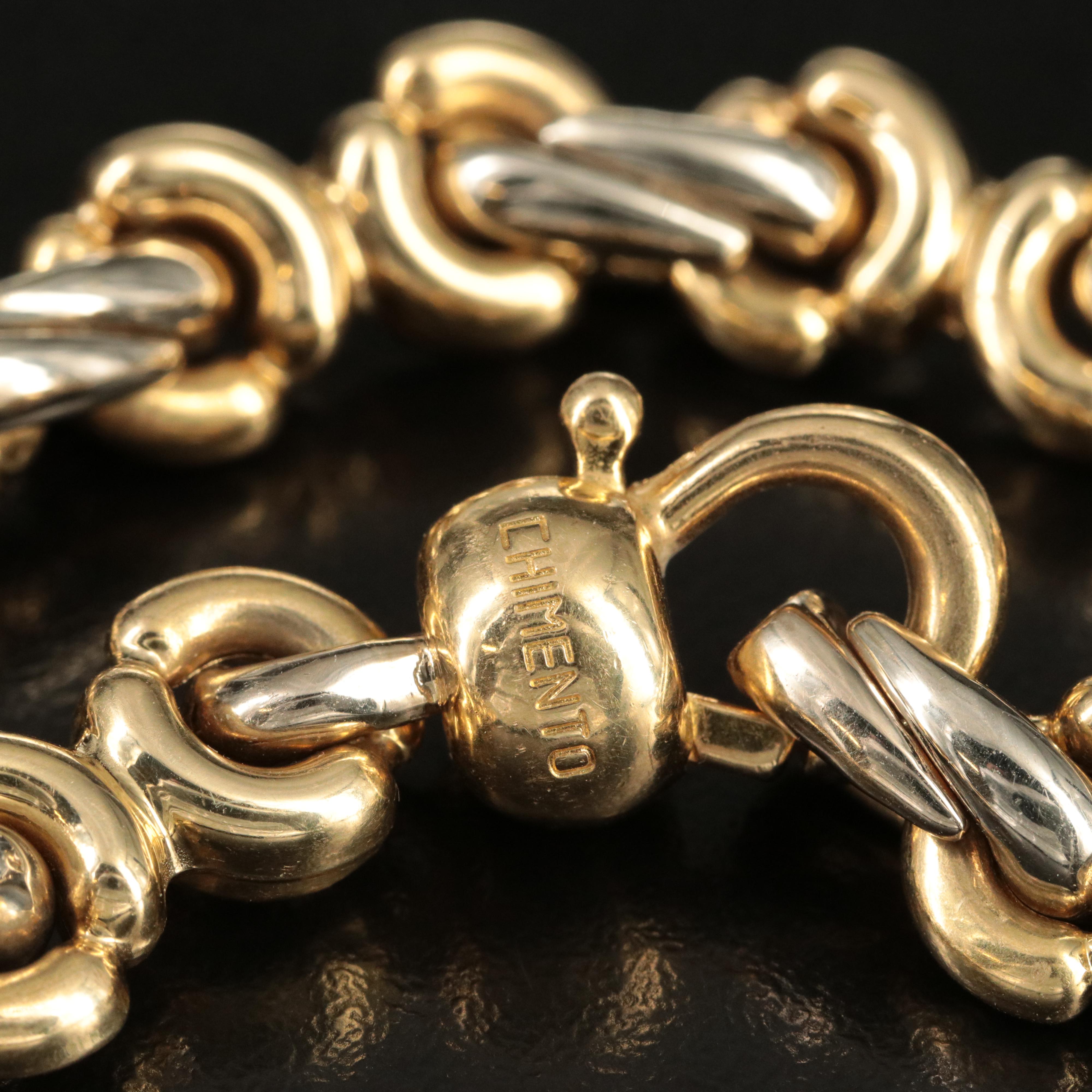 Chimento 18K Two-Tone Fancy Link Necklace