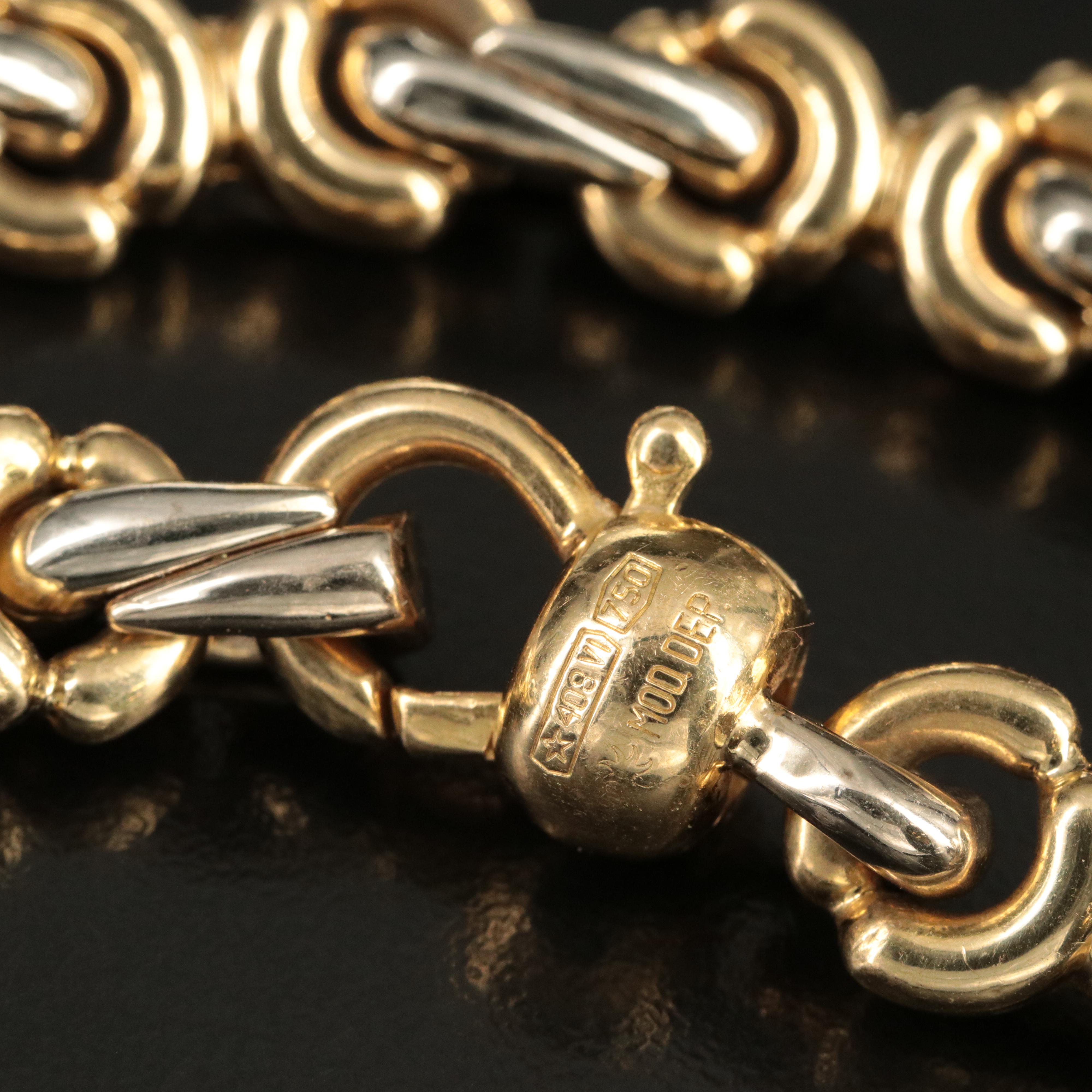 Chimento 18K Two-Tone Fancy Link Necklace