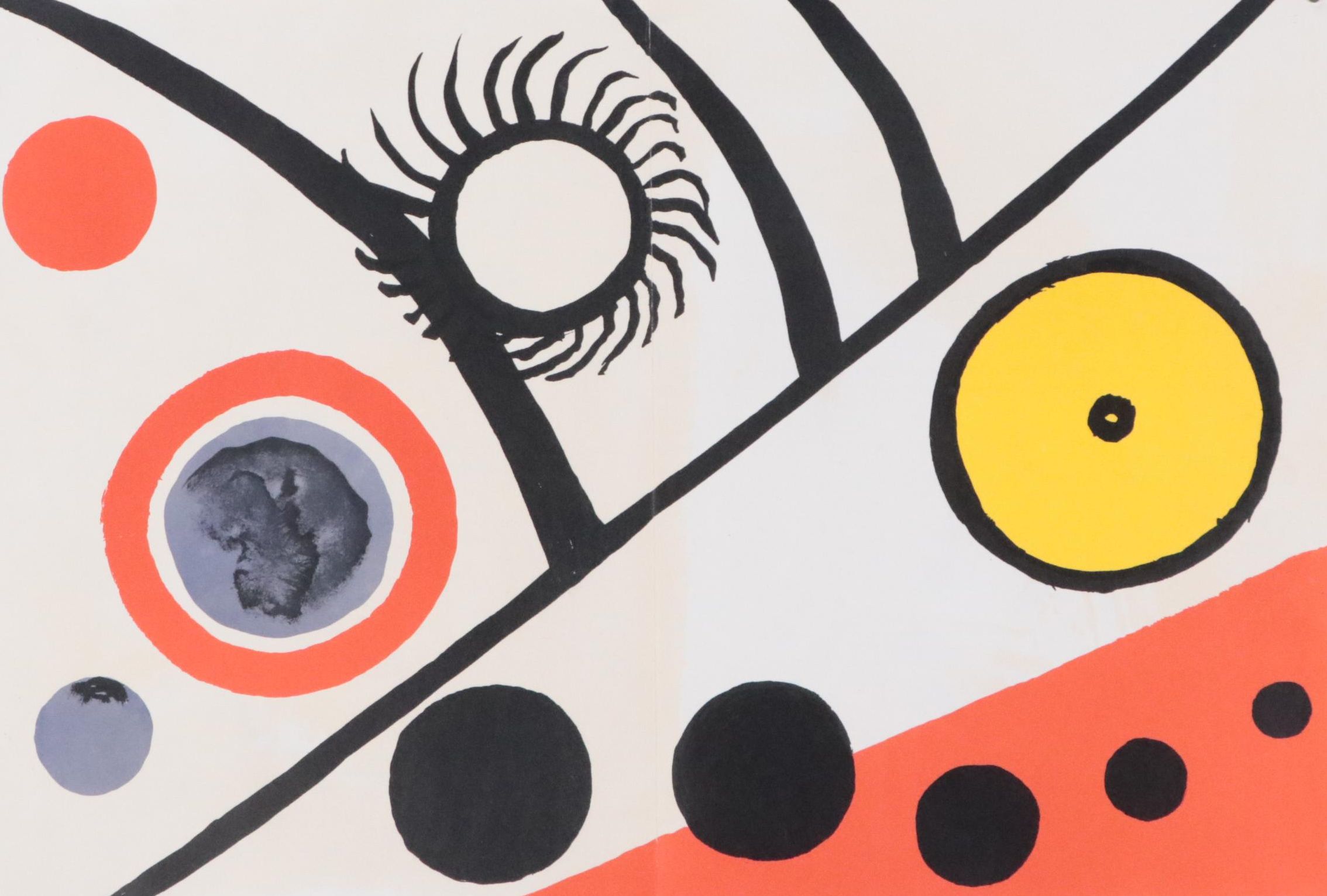 Alexander Calder Color Lithograph for "Derrière le Miroir,” 1975