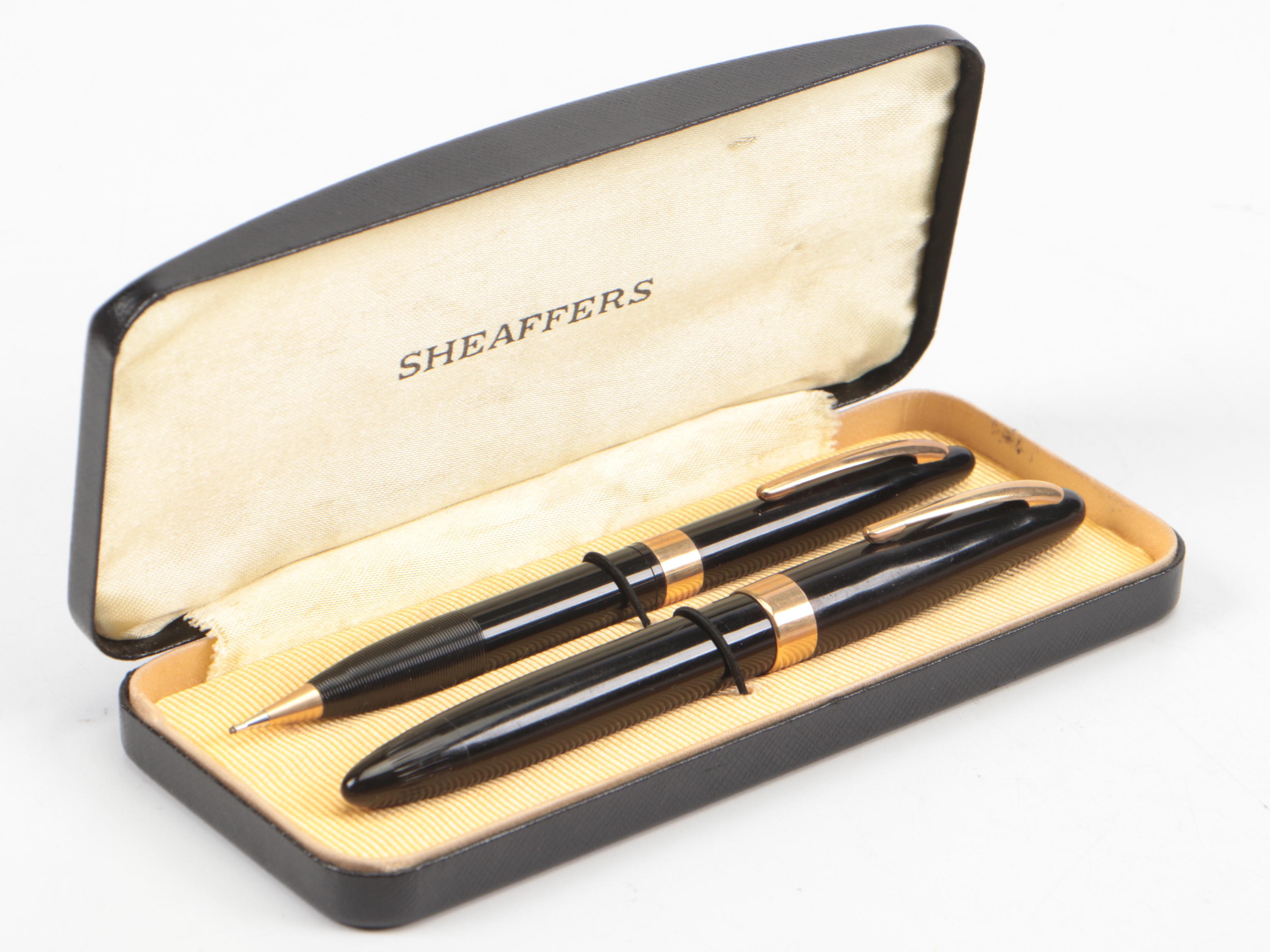 Sheaffer "Tuckaway" with Other Fountain Pen and Pencil Set, Mid-20th Century