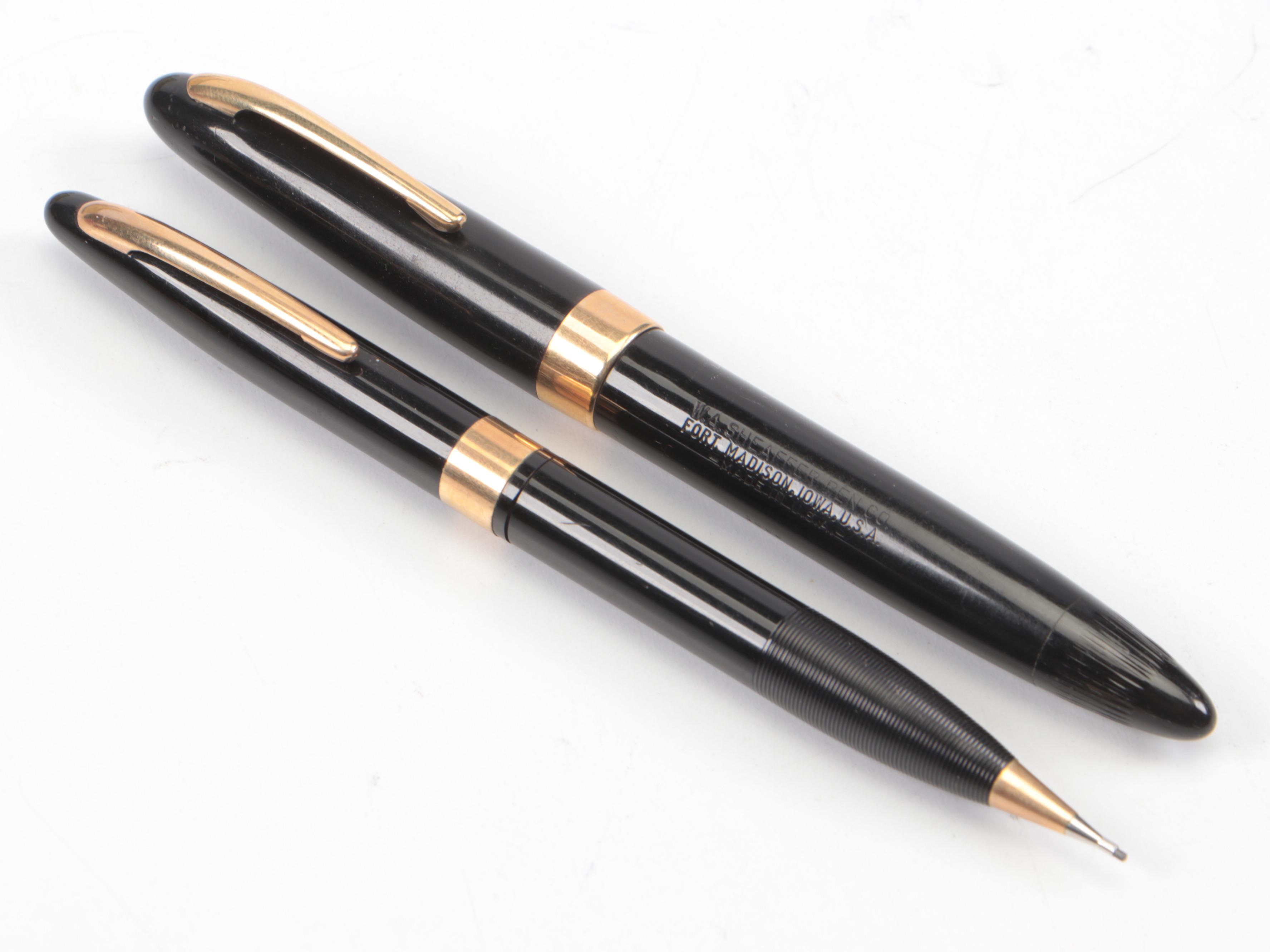 Sheaffer "Tuckaway" with Other Fountain Pen and Pencil Set, Mid-20th Century