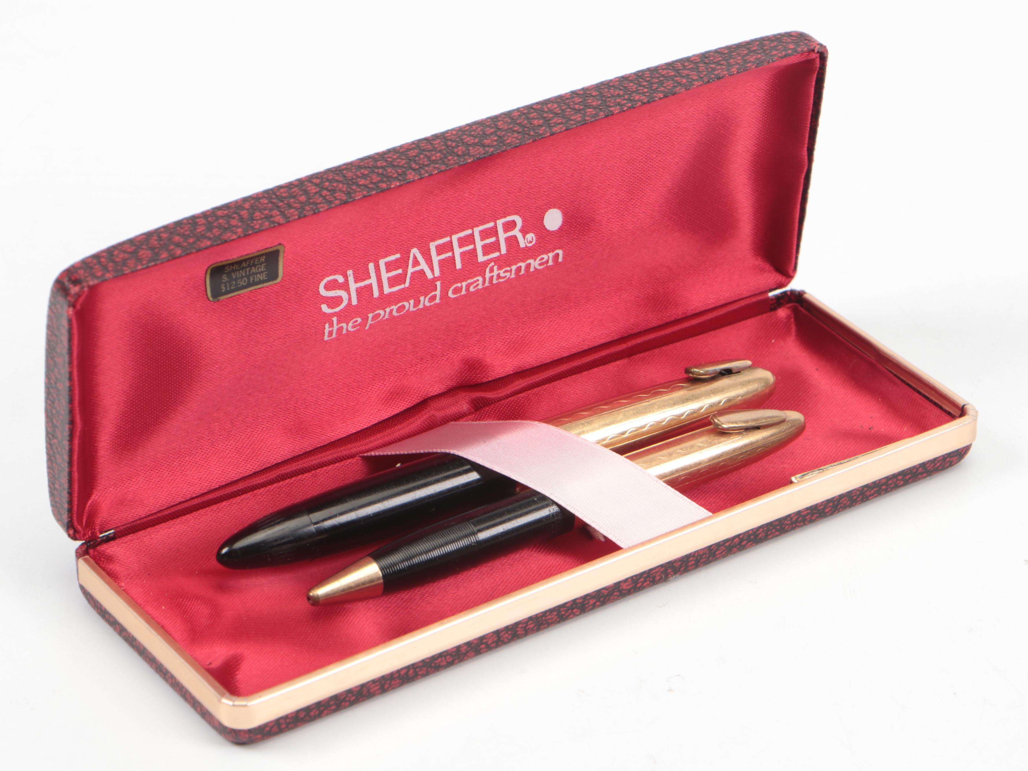 Sheaffer "Tuckaway" with Other Fountain Pen and Pencil Set, Mid-20th Century