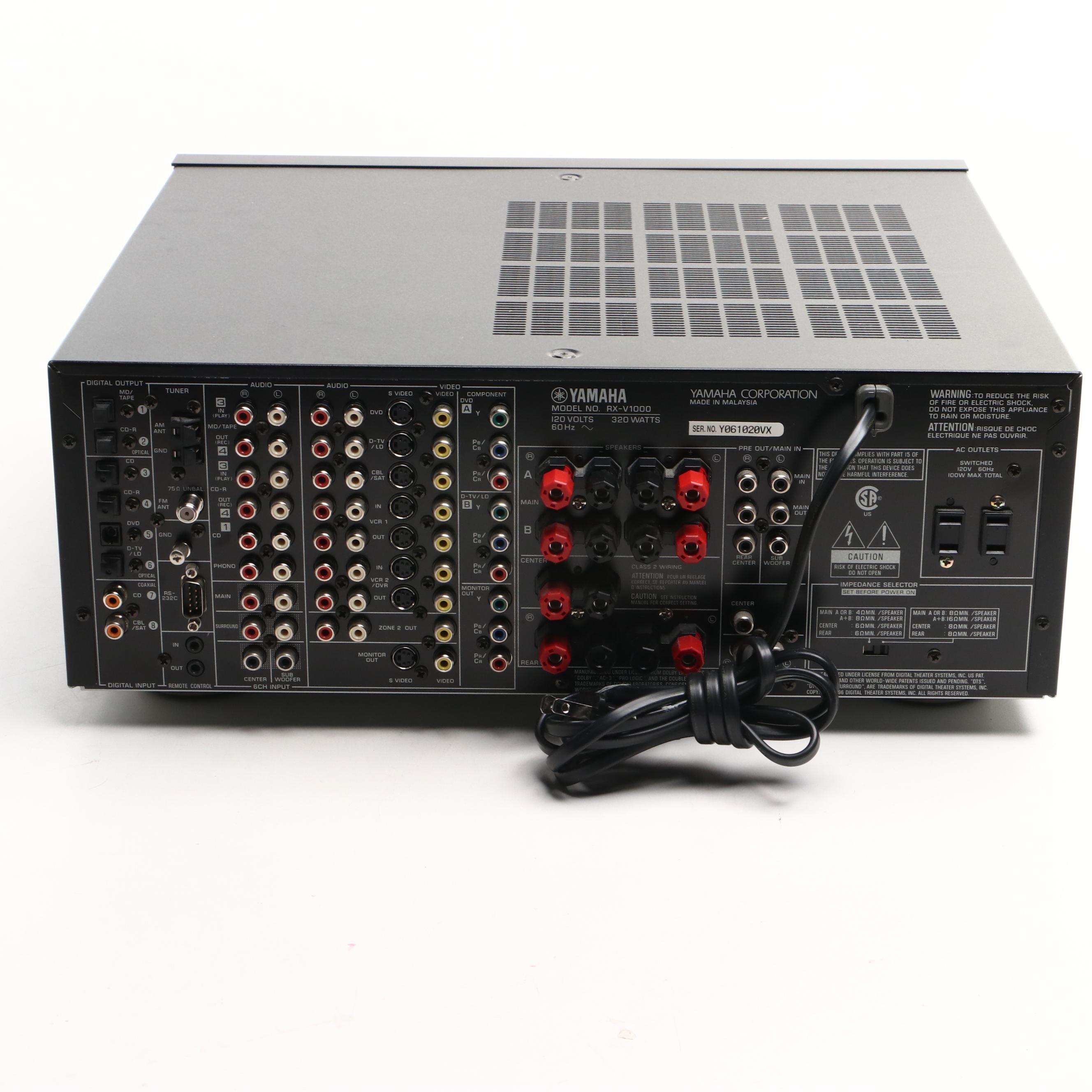 Yamaha RX-V1000 Natural Sound Audio Video Receiver