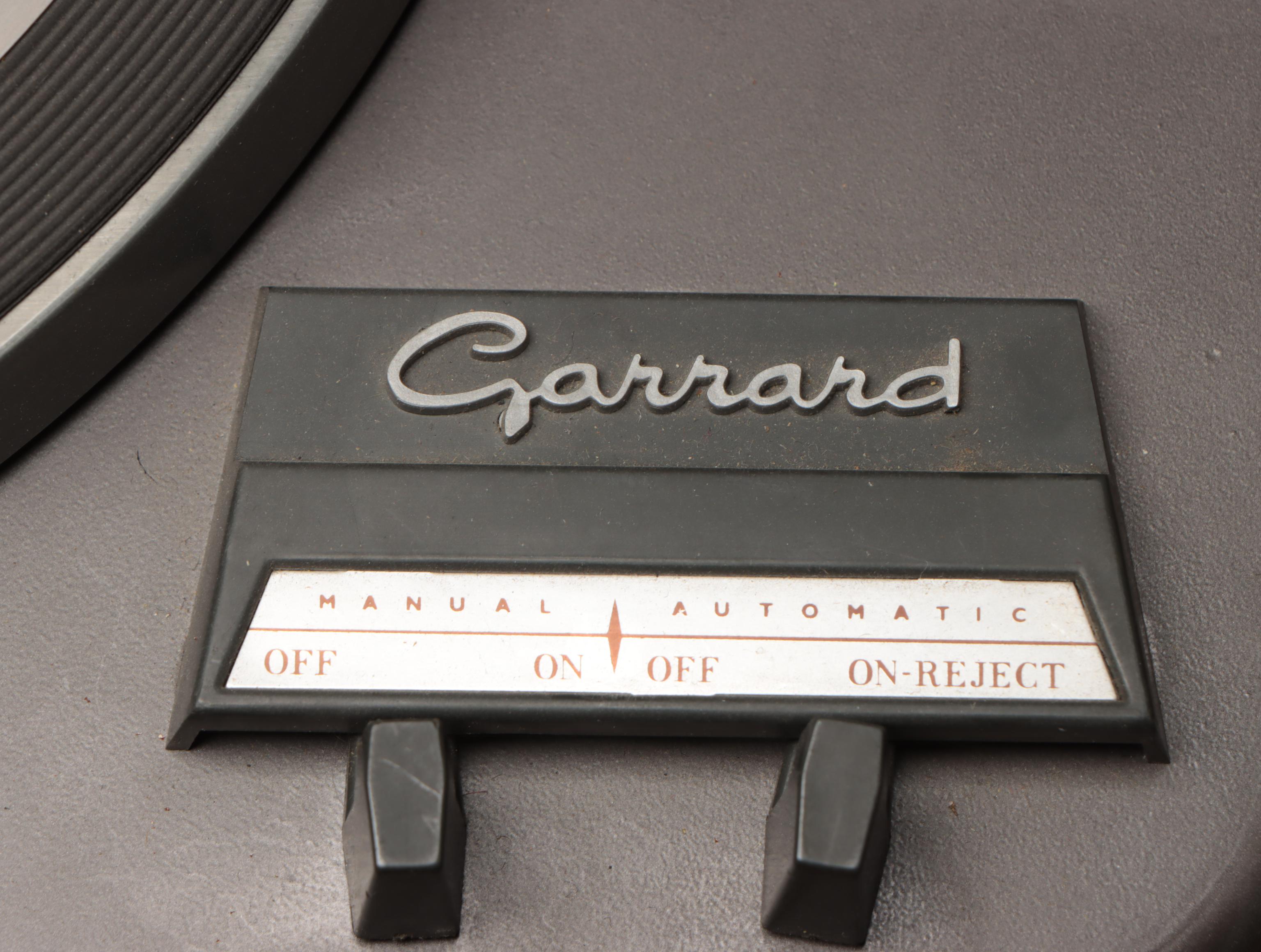 Mid-Century Stereo Cabinet and Speakers with Garrard and Daystrom Components