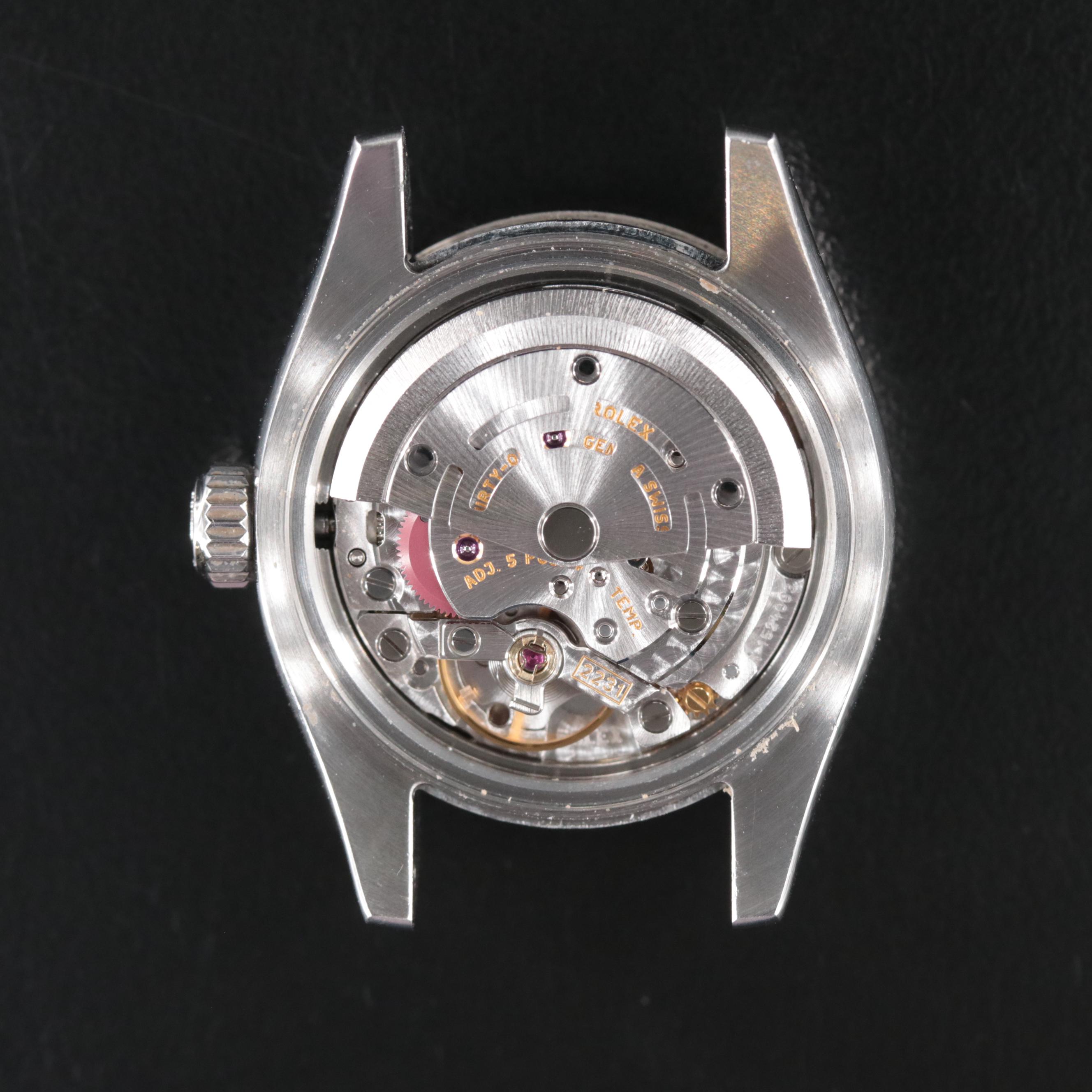 2007 Rolex Oyster Perpetual Salmon Dial Stainless Steel Watch