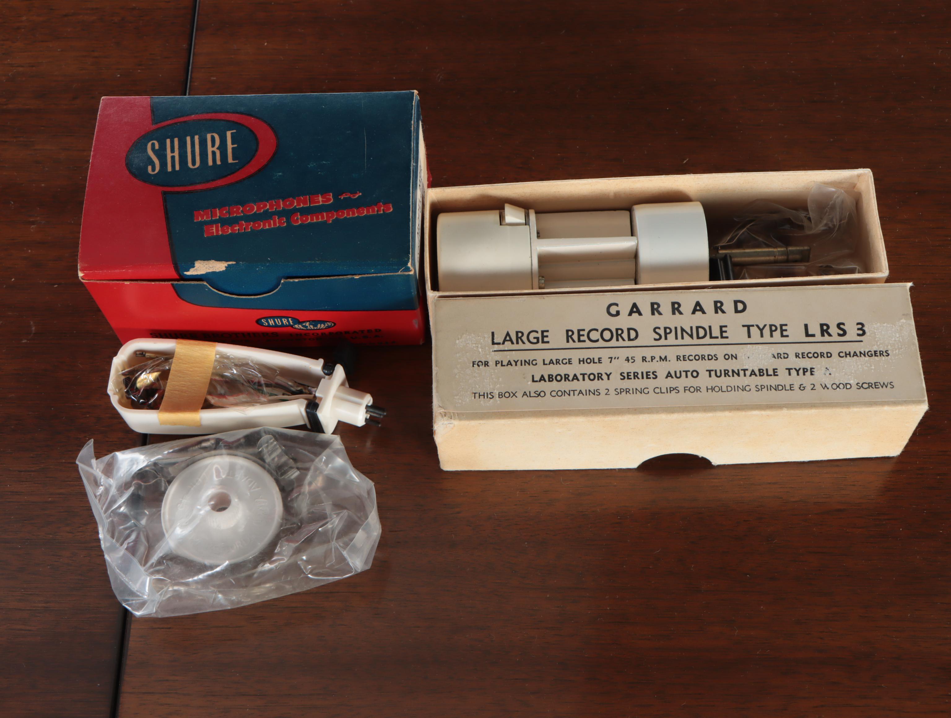 Mid-Century Stereo Cabinet and Speakers with Garrard and Daystrom Components