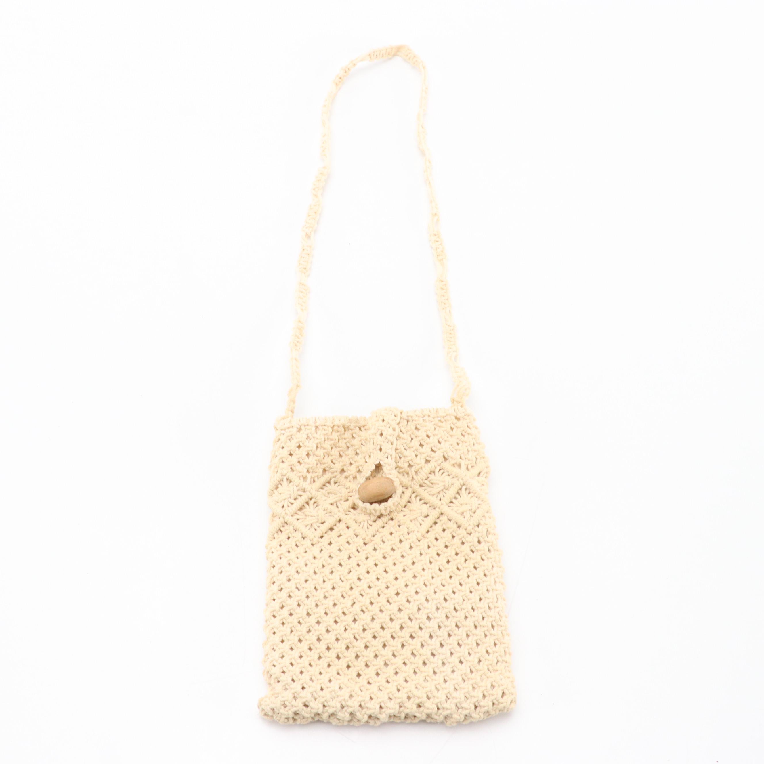 Beaded USA Flag, Handmade Macrame Crossbody Bags, and Laurel Burch Zip Cat Pouch